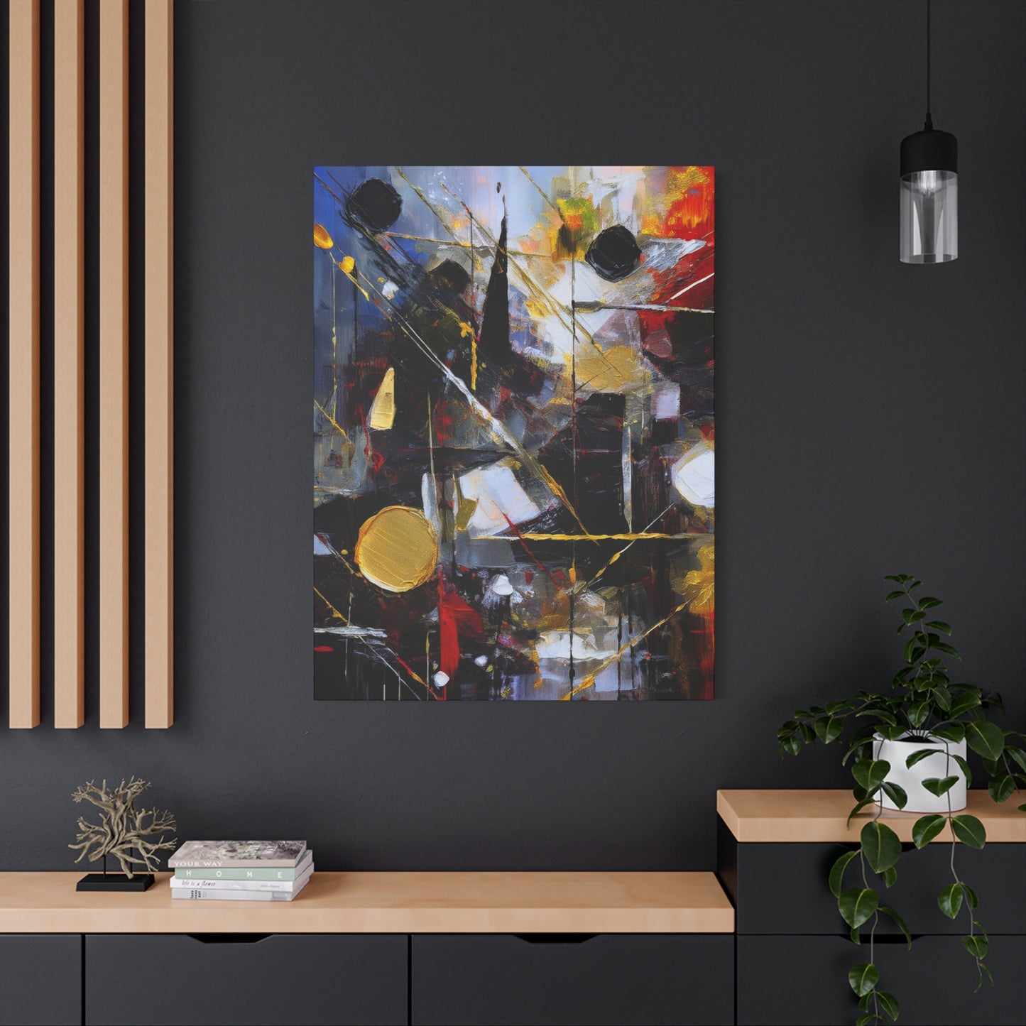 Abstract Oil Painting Print Canvas 20x24,20x30,24x30 24x32,24x36,30x40 32x48,36x48,40x60 Pine-Wood Inner Frame ABS-195