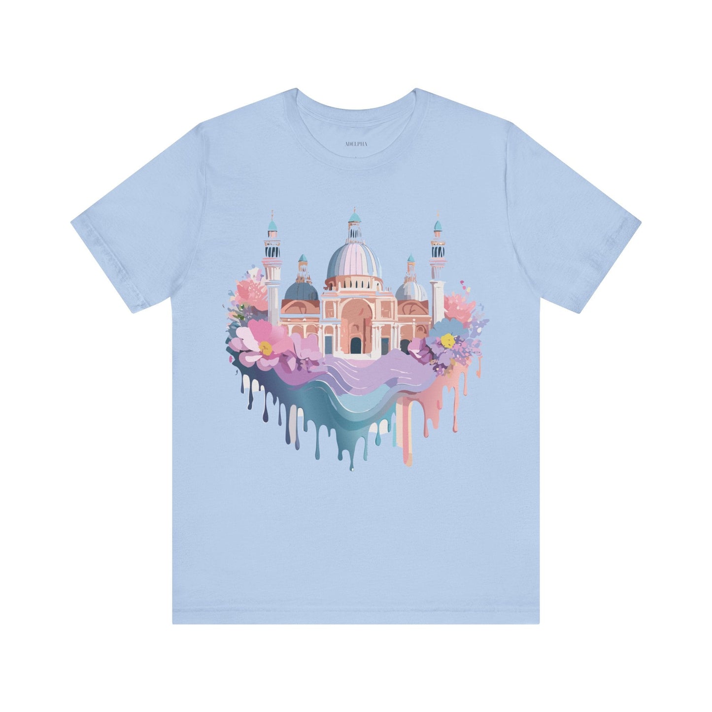 Venice Tourist Graphic Tee Unisex Jersey Short Sleeve Art By Vintage Style