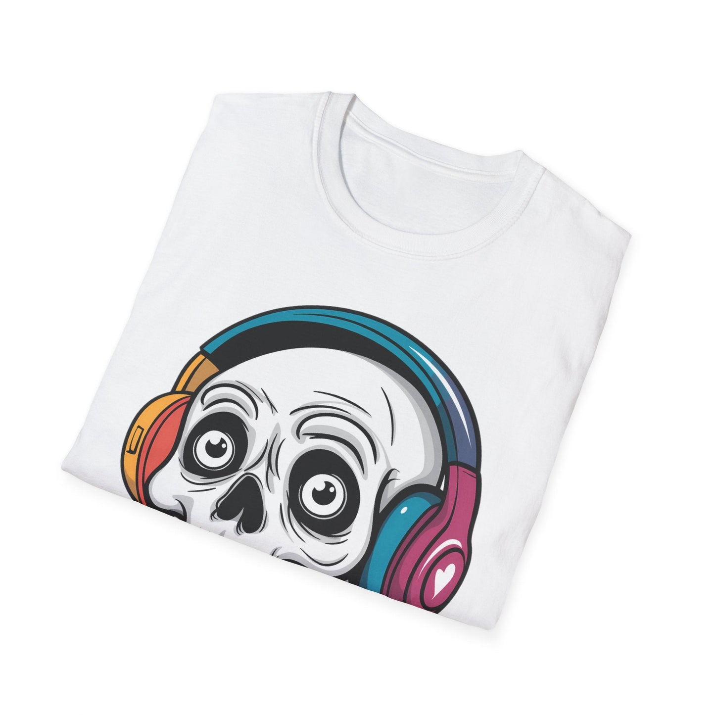 Skull Tee Shirt Unisex Skeleton Shirt With Skull Artwork Gildan Softstyle Cotton Tee