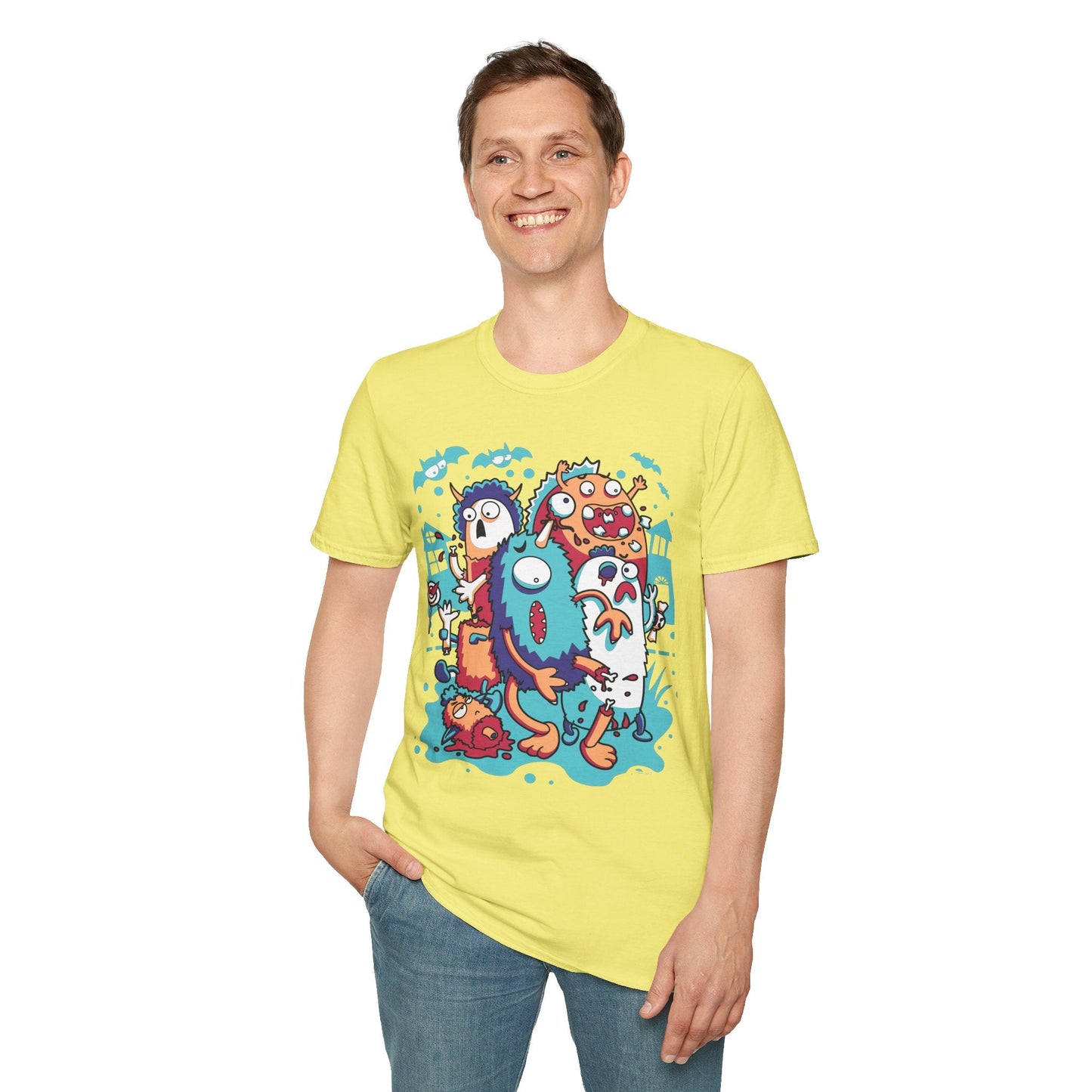 Cartoon T Shirt Animation Tee Funny Graphic Unisex Softstyle 100 Percent Ring Spun Cotton Tee