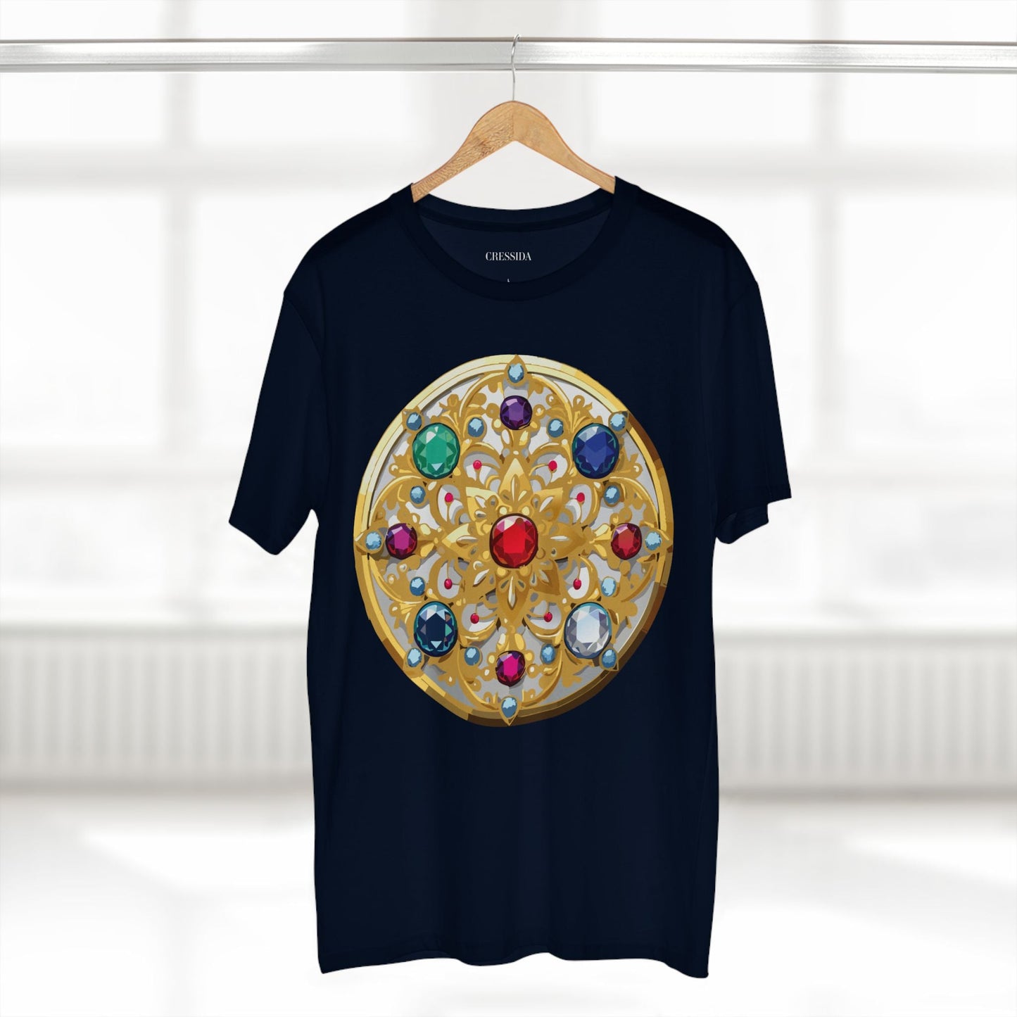Medallion Graphic T-Shirt Unisex 100 Cotton With Gold Art Design Medal Tee 6