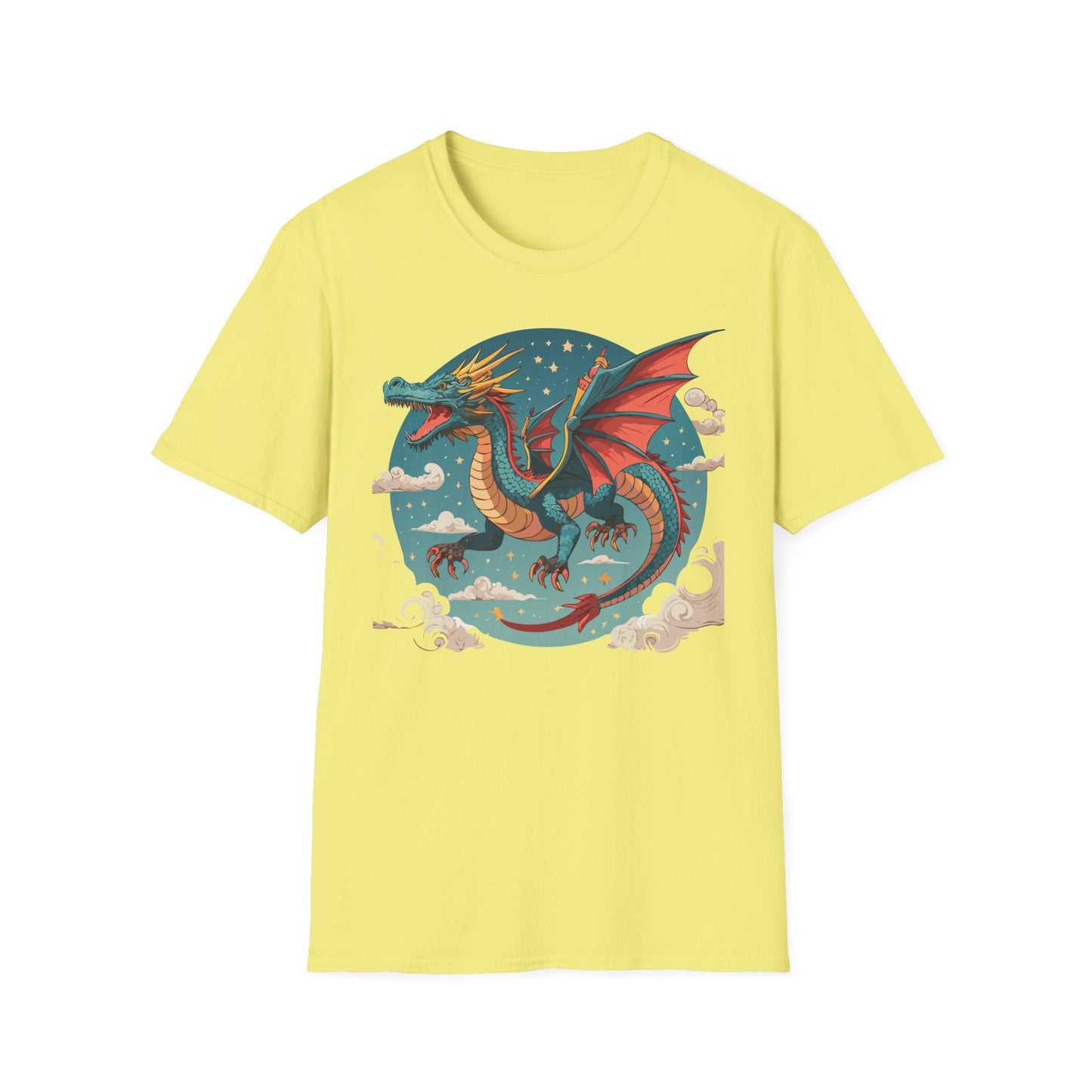 Dragon Graphic Unisex 100 Cotton Tee with Animal Artwork Design 20