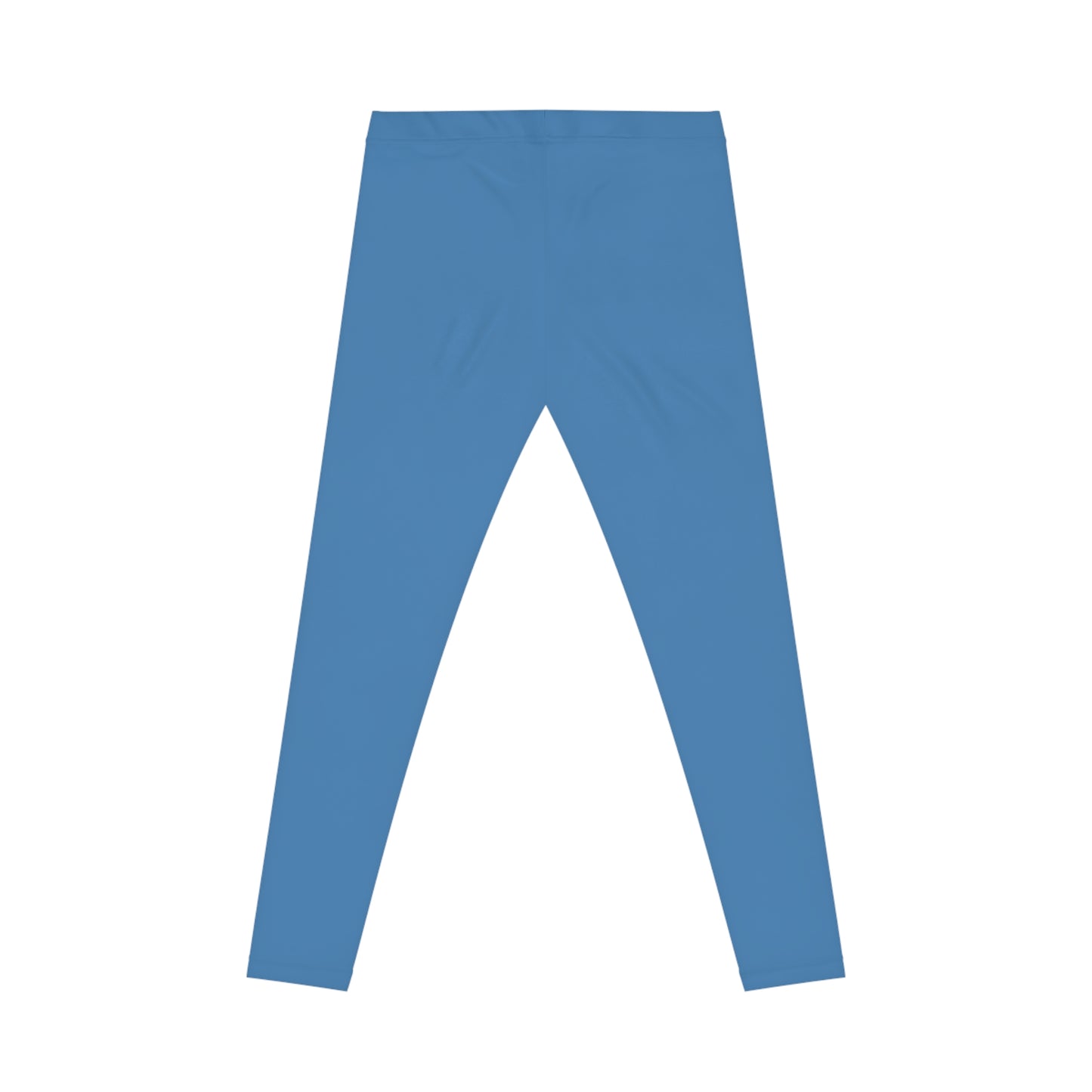Steel Blue Color Women's Poly-Span Casual Leggings XS-2XL