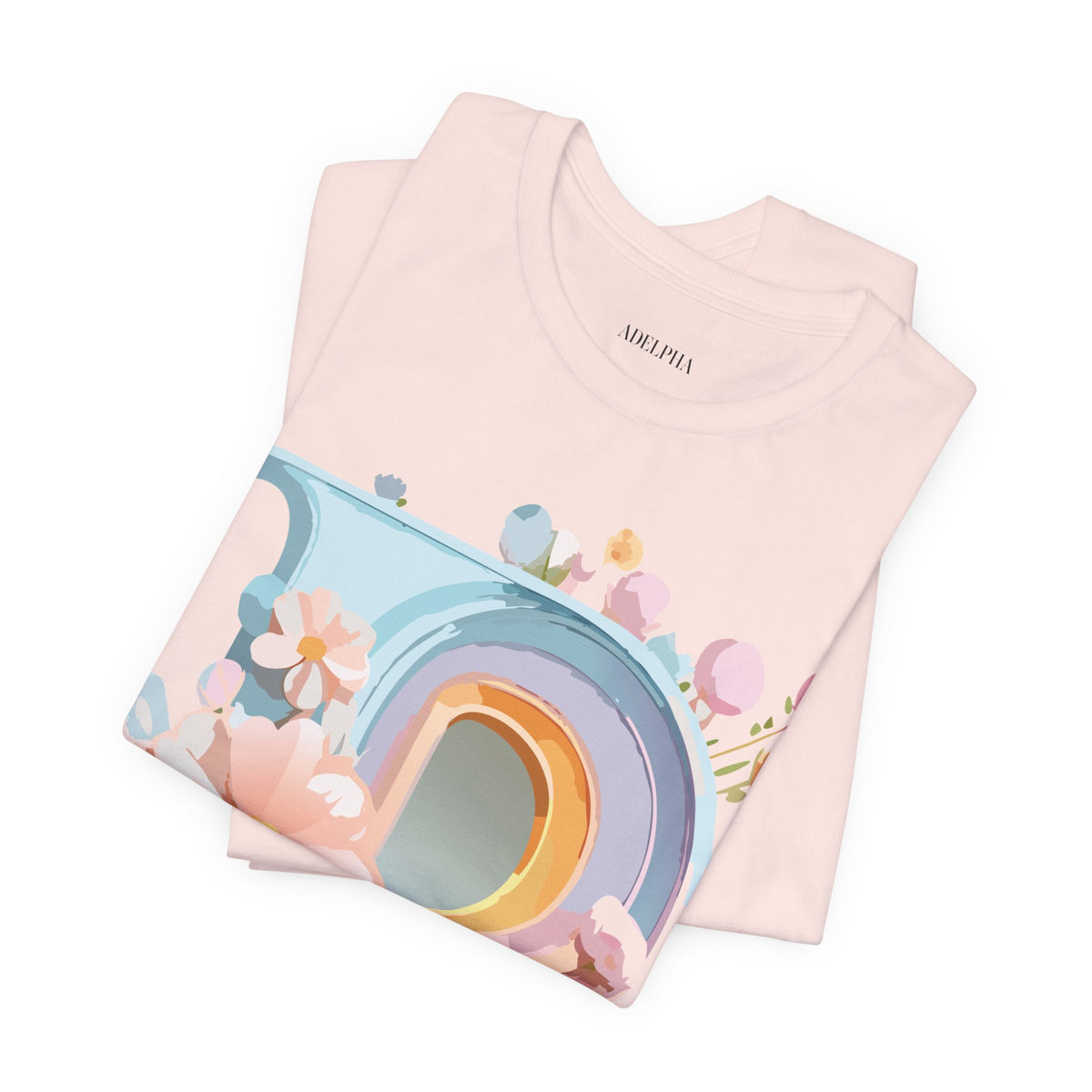 Letter P Graphic Unisex Cotton Bella+Canvas Tee with Art Letter Design