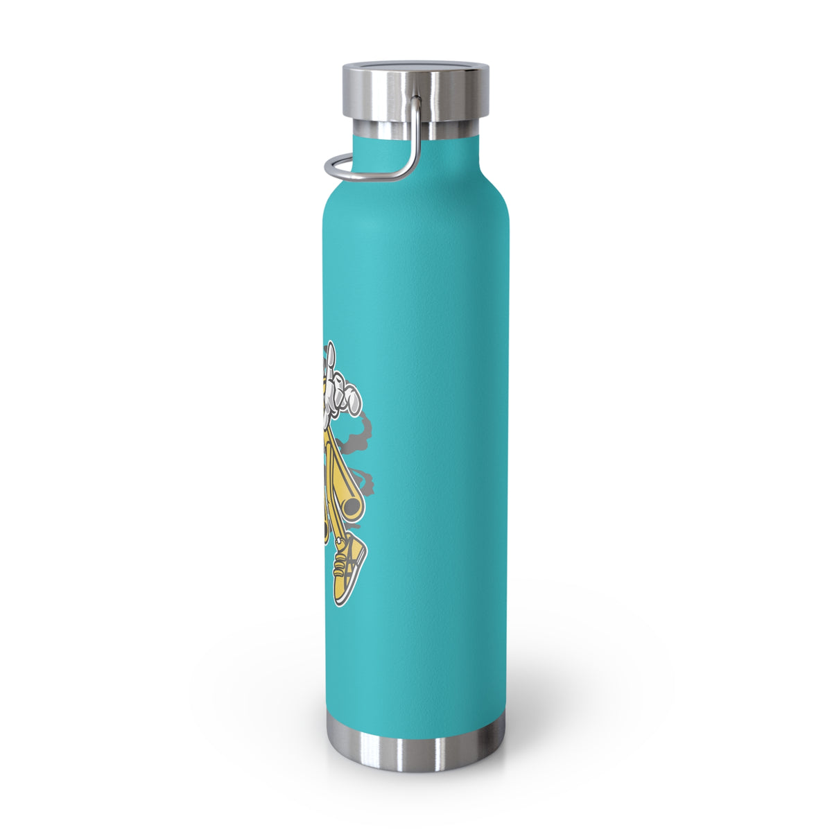 22oz Copper Insulated Water Bottle with Cartoon Design - CV19