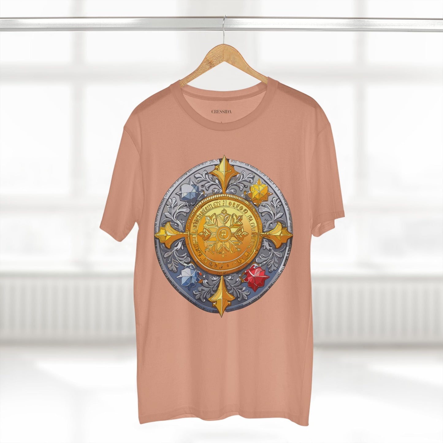 Antique Gold Coin Graphic Design T-Shirt Unisex 100 Cotton With Golden Print Artwork Tee 2