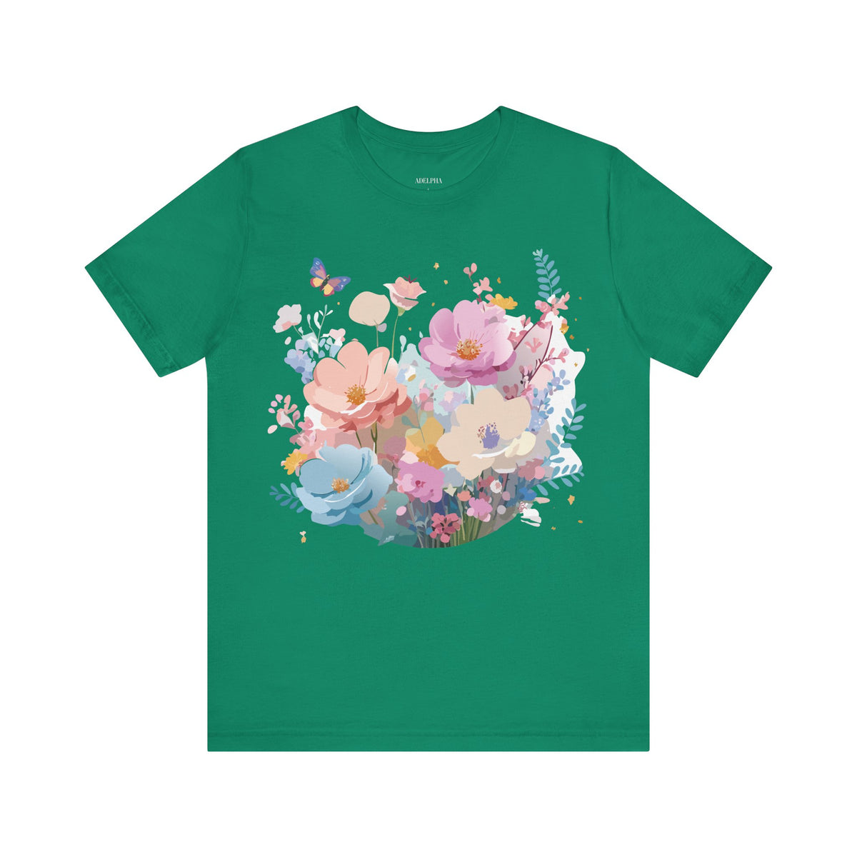 Floral Graphic Tee Shirt - Bella+Canvas Unisex 100 Cotton 44