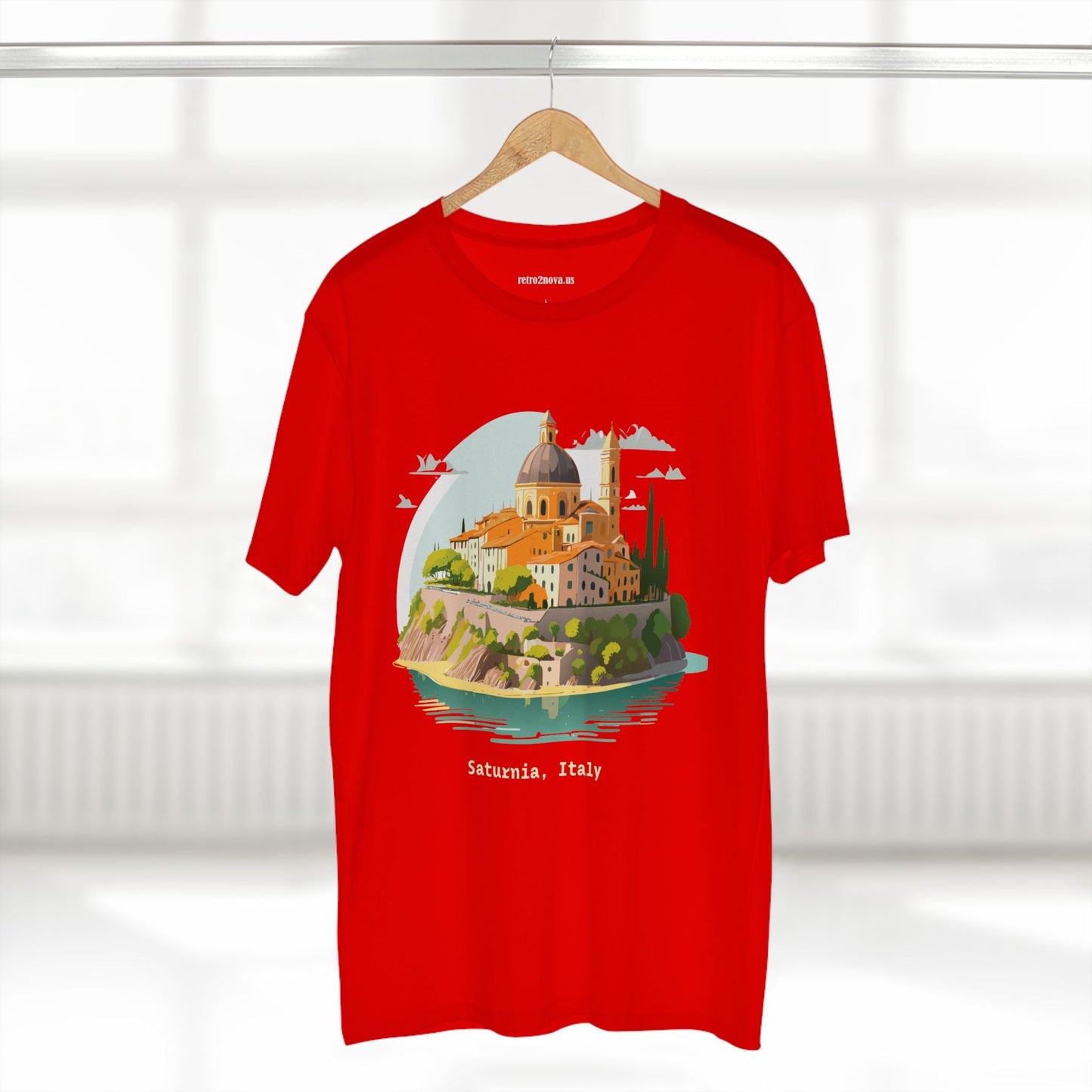 Italy Travel Shirt Unisex Cotton Tee With Original Art Design Retro2Nova Edition