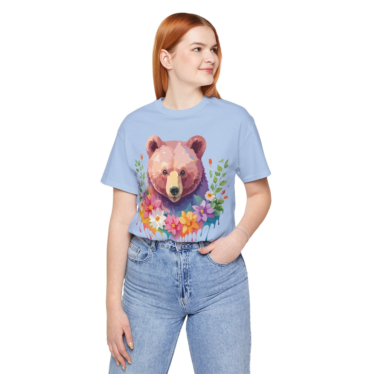 Bear Graphic T Shirt By Adelpha Unisex Short Sleeve Art Design Tee