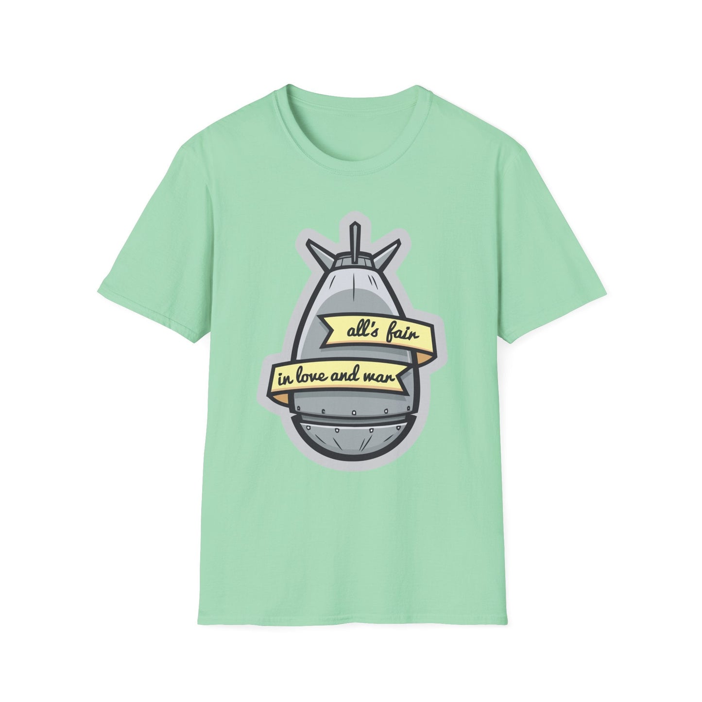 Cartoon T Shirt Animation T Shirt Funny Tee Shirt Unisex Gildan Softstyle 64000 100 Percent Cotton