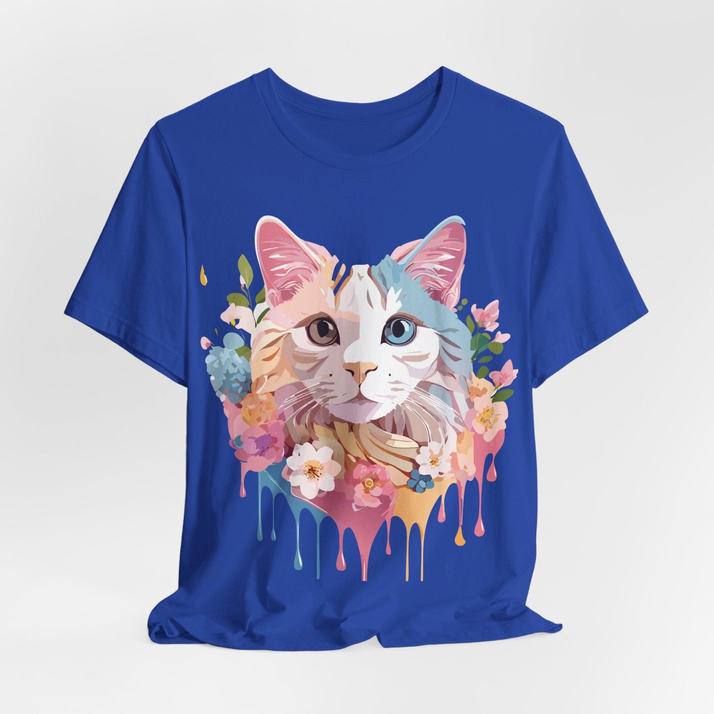 Cat Graphic Tee Unisex Short Sleeve Shirt Featuring Vintage Adelpha Artwork