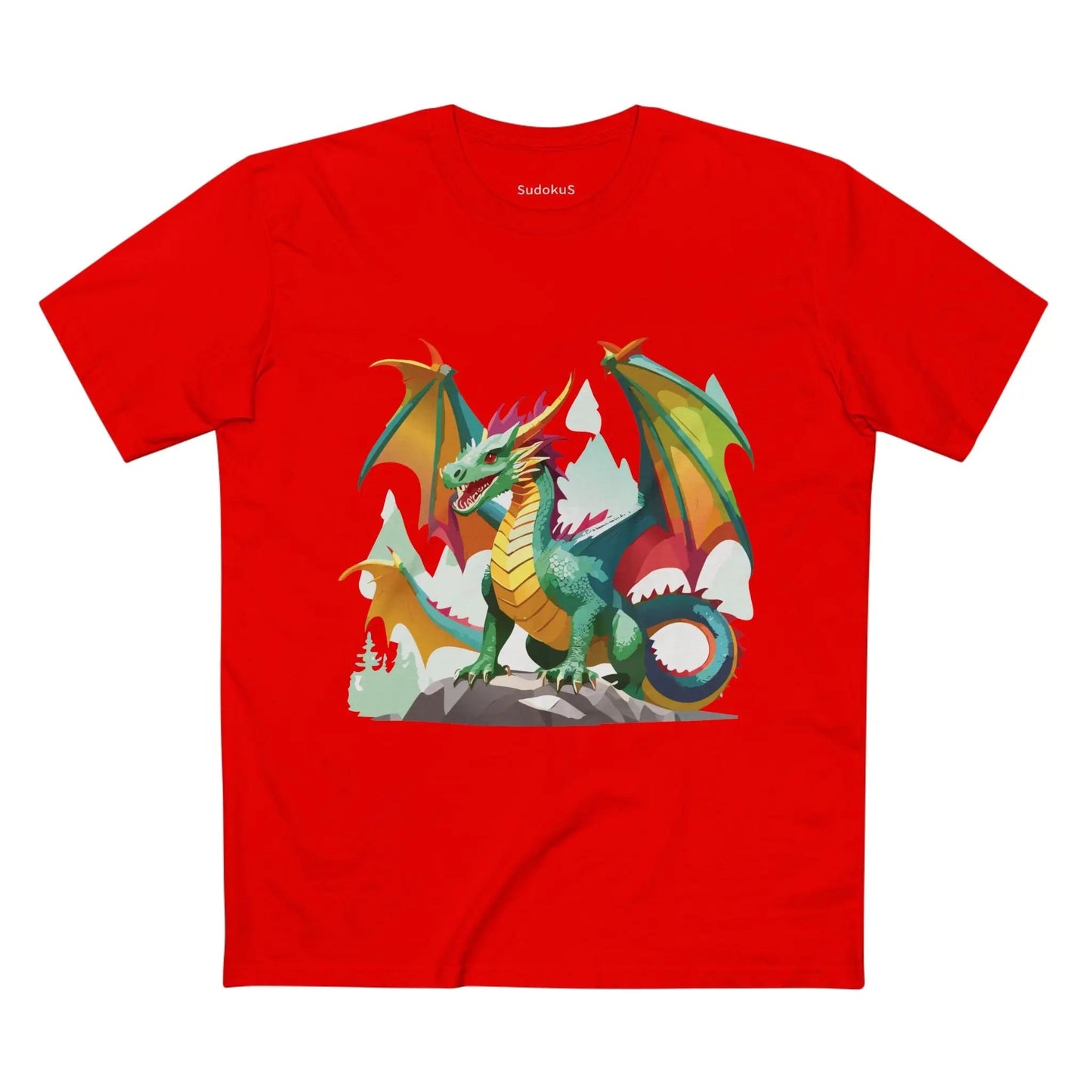 Dragon Graphic Unisex 100 Cotton Staple Tee 27