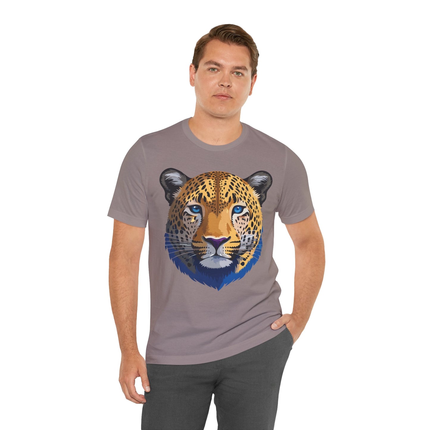 Unisex Animal Graphic Tee Shirt With Wildlife Art Design For Everyday Comfort Short Sleeve