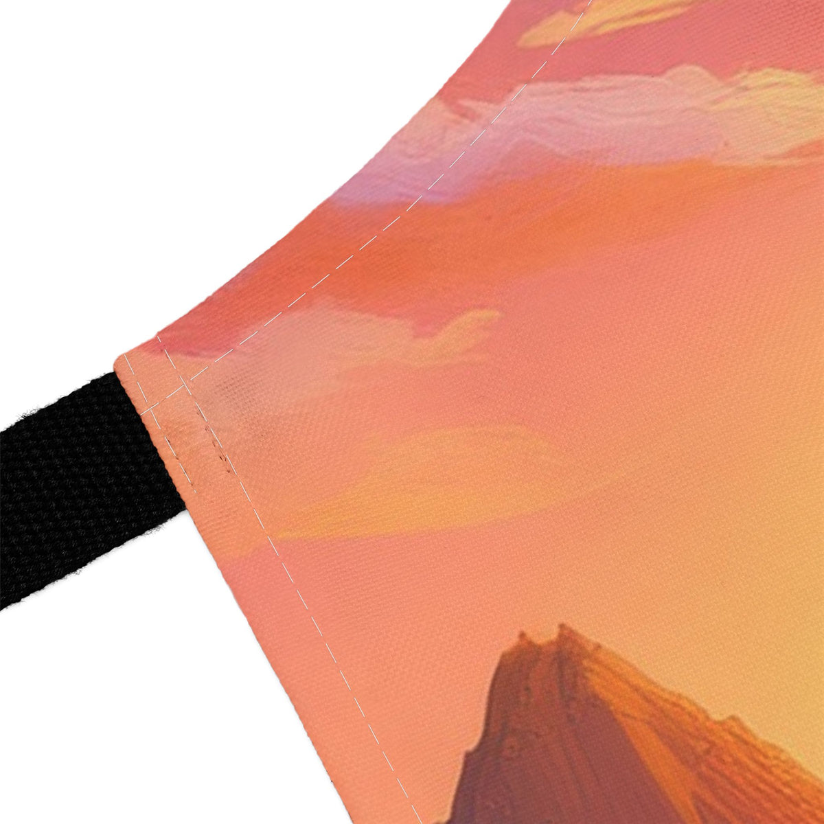 Sunset Dragon Apron — Colorful Fantasy Kitchen Apron Stain-Resistant - Art Print Canvas Apron
