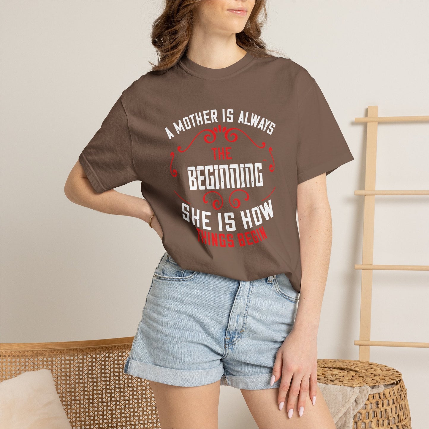 Mom T-shirt Mother Day Mama Tee Unisex Comfort Colors Garment-Dyed Cotton h53