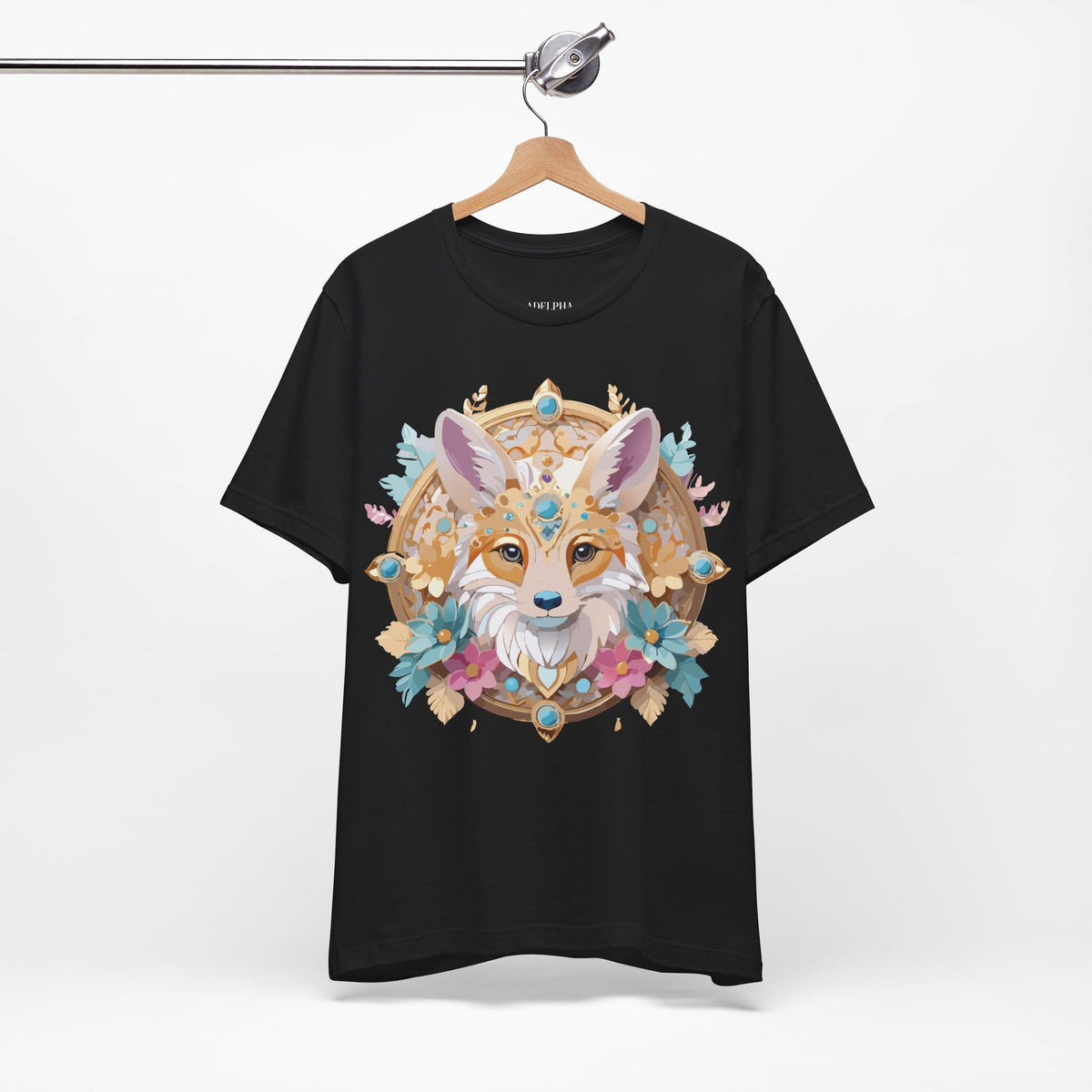 Medallion Graphic Unisex Cotton Bella+Canvas Tee with Art Design d67