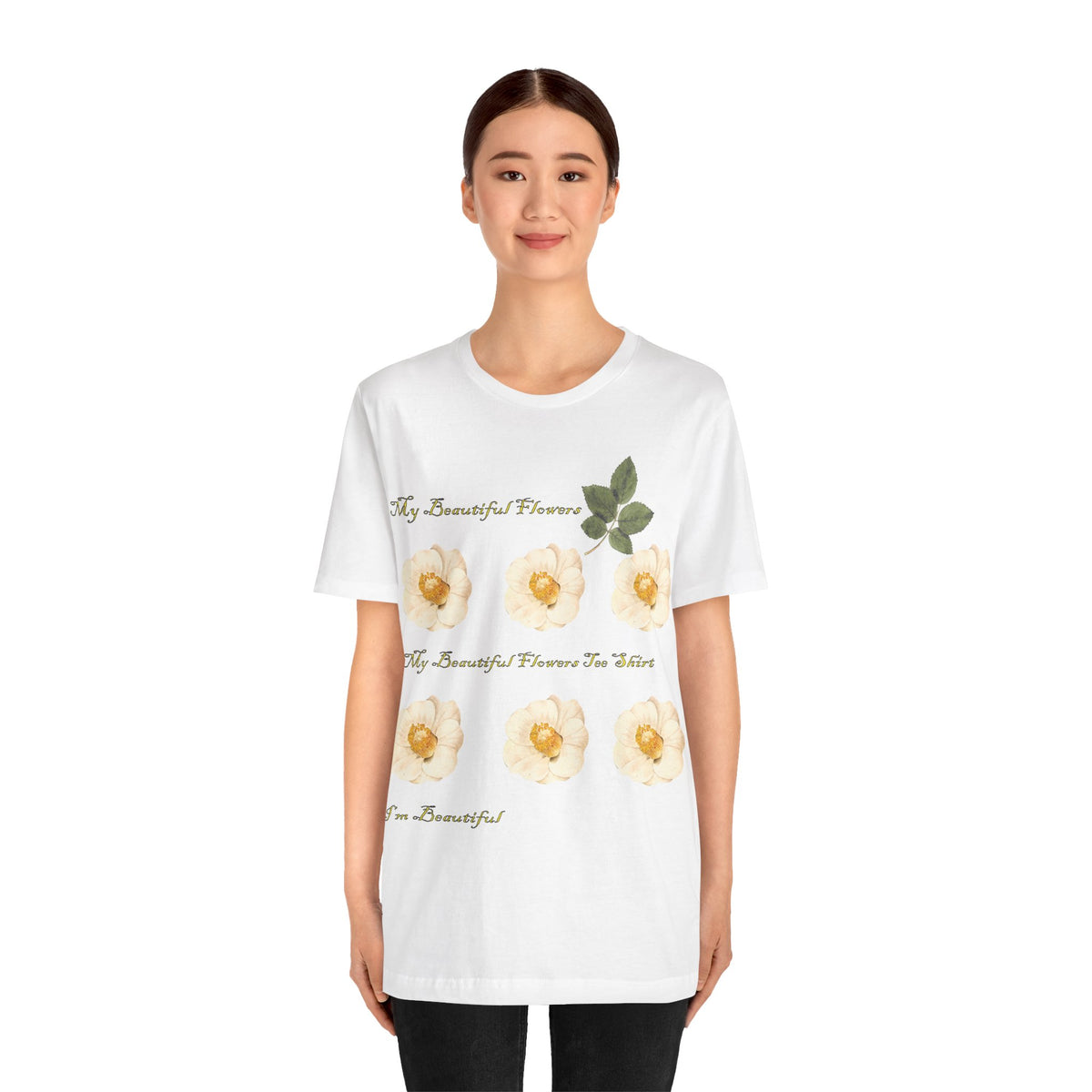 Floral Graphic Tee Shirt - Bella+Canvas Unisex 100 Cotton 53