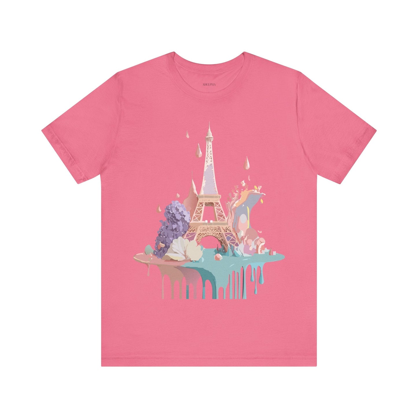 Paris Tourist Shirt Unisex Graphic Tee Vintage Inspired Artwork by Adelpha Short Sleeve Jersey
