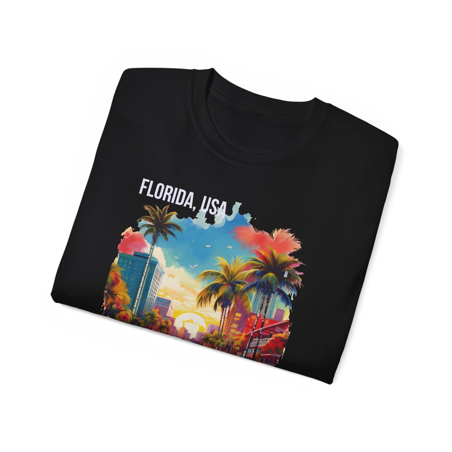 Florida Graphic Unisex Cotton T‑Shirt 1