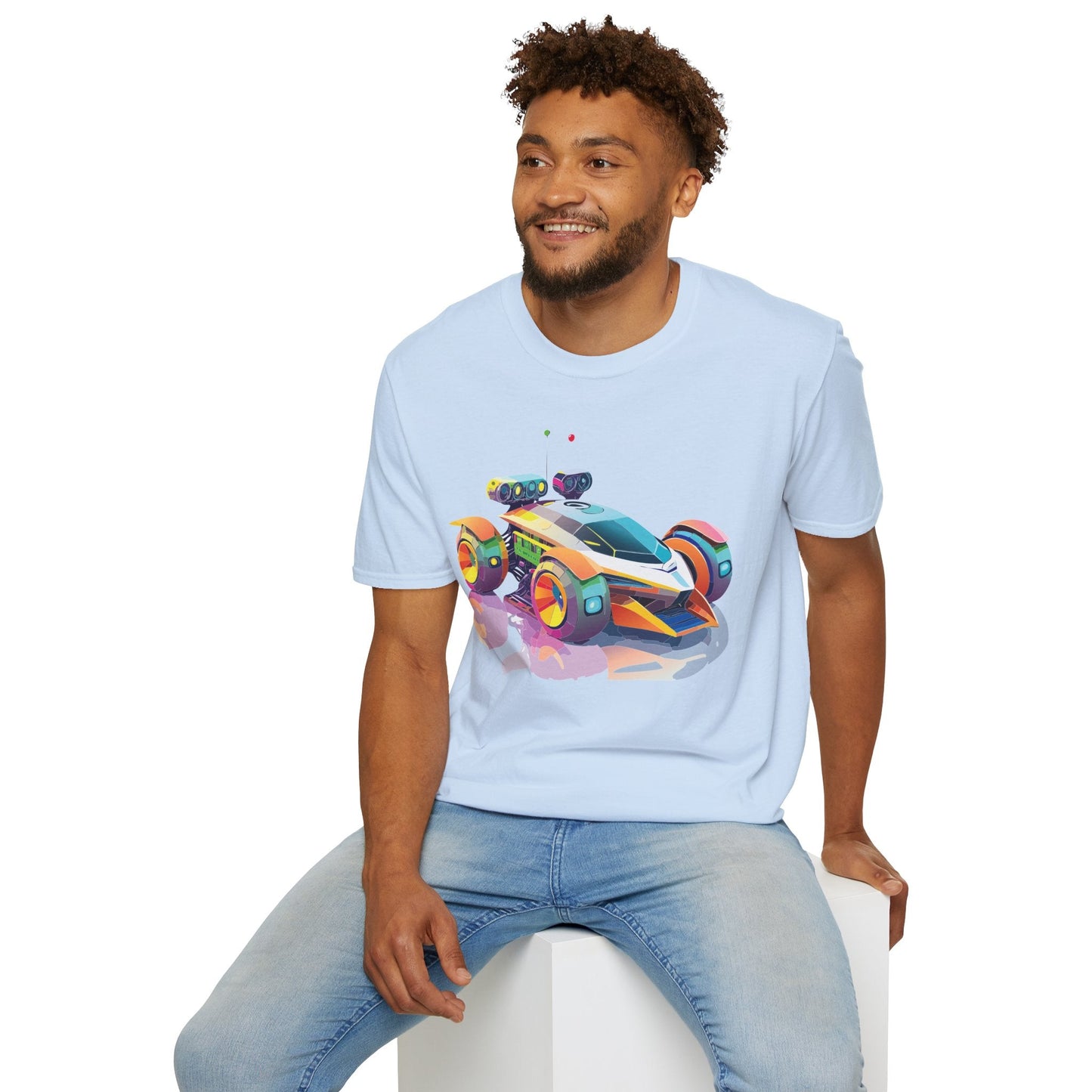 Car T Shirt Unisex Softstyle Tee With Cars Art Design Hot Wheels Edition Premium Cotton