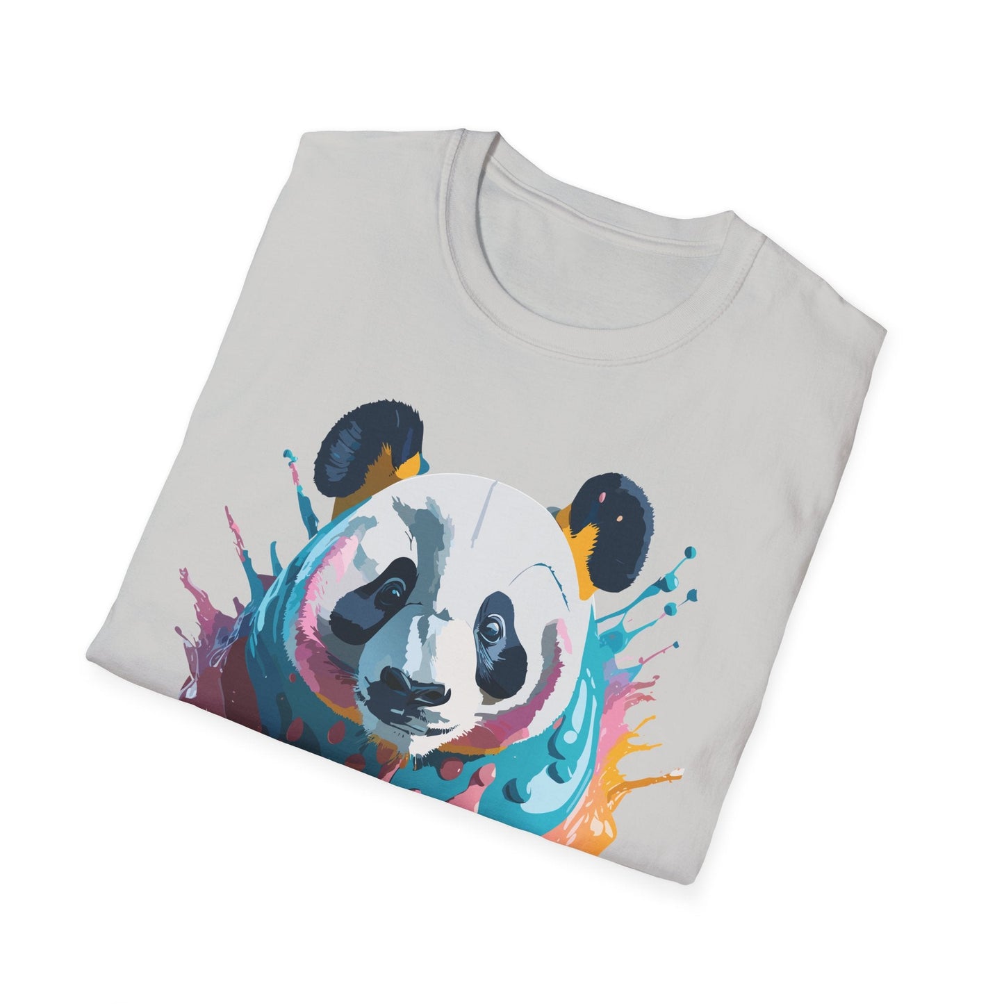 Panda Shirt Unisex T Shirt Gildan Softstyle 64000 Panda Graphic Animal Tee 100 Percent Cotton