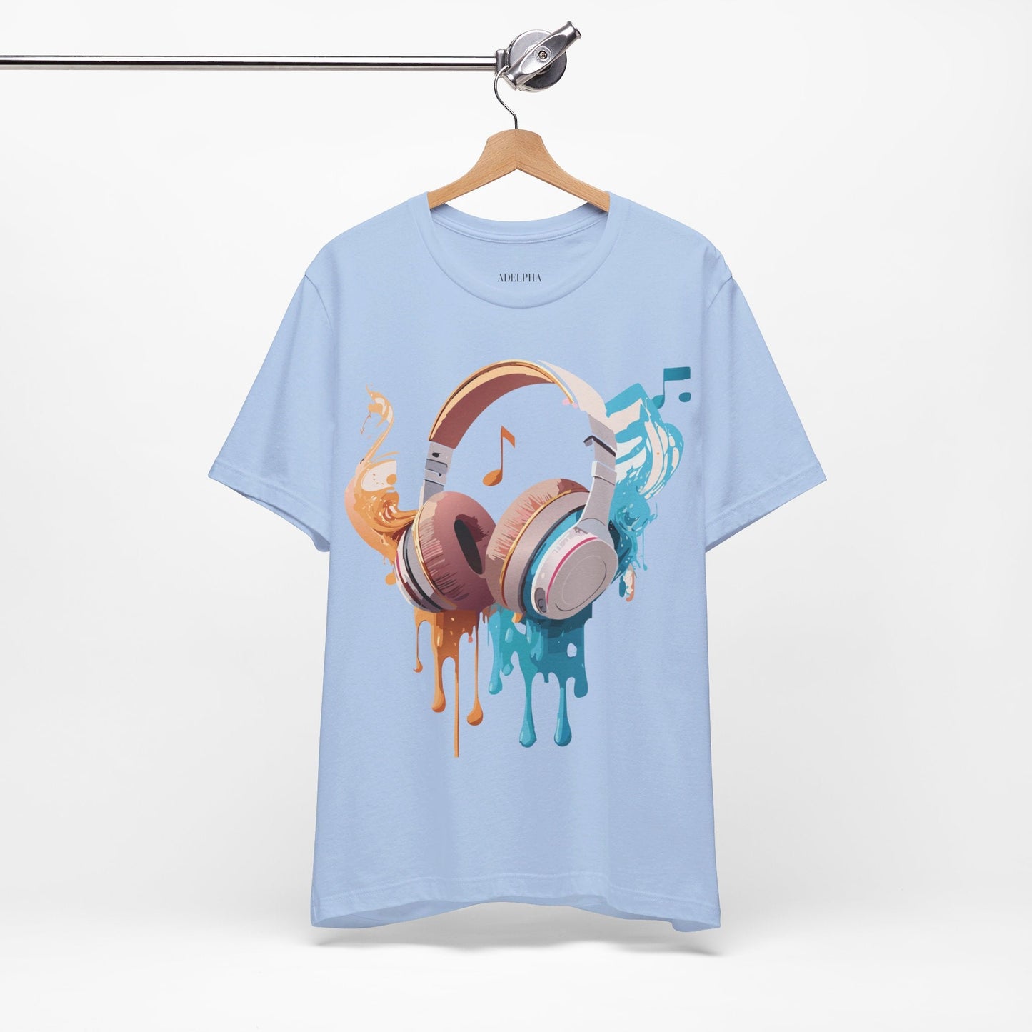 Unisex Graphic T Shirt With Vintage Music Inspired Artwork From Adelpha Short Sleeve Tee