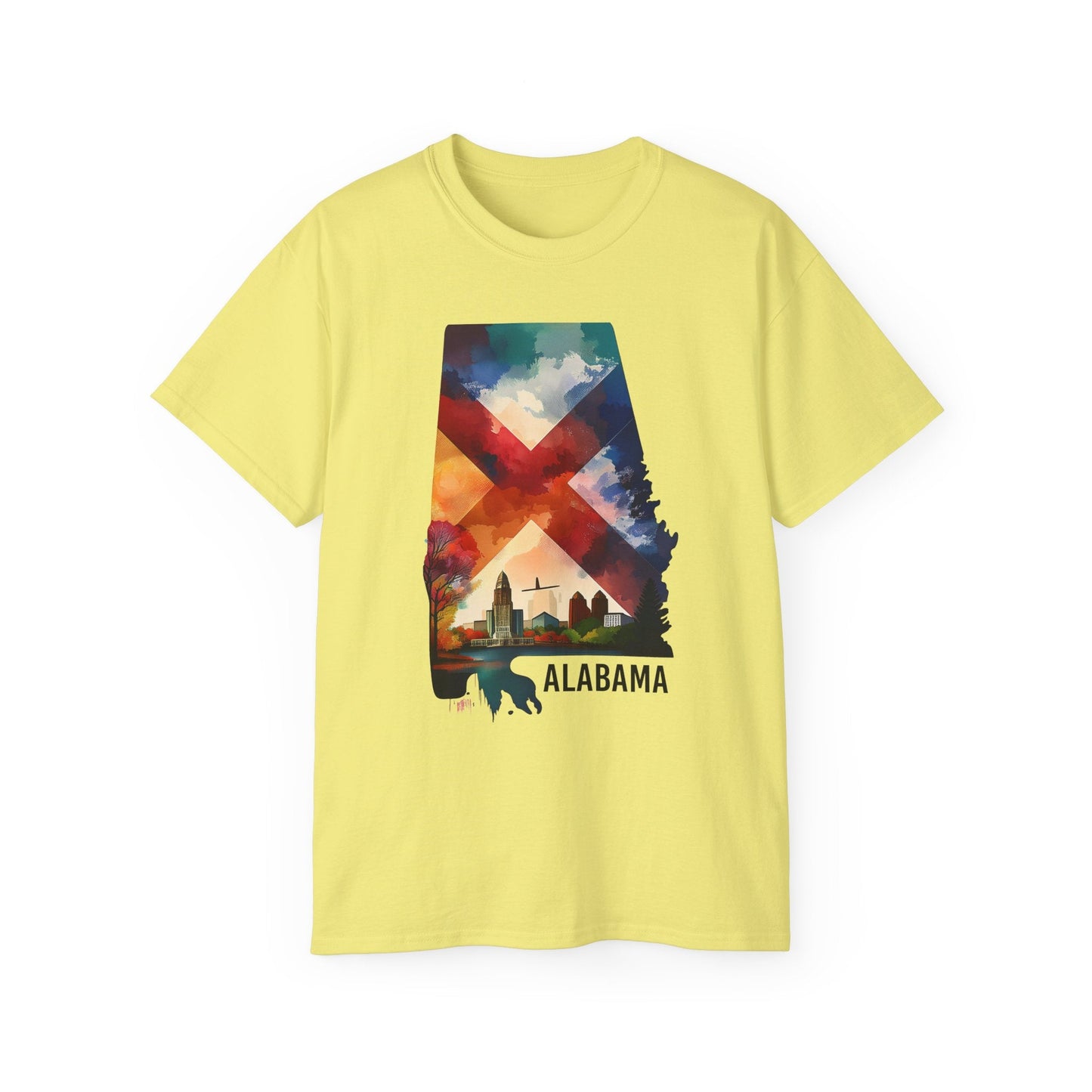 Alabama Graphic Unisex 100 Cotton T‑Shirt 1