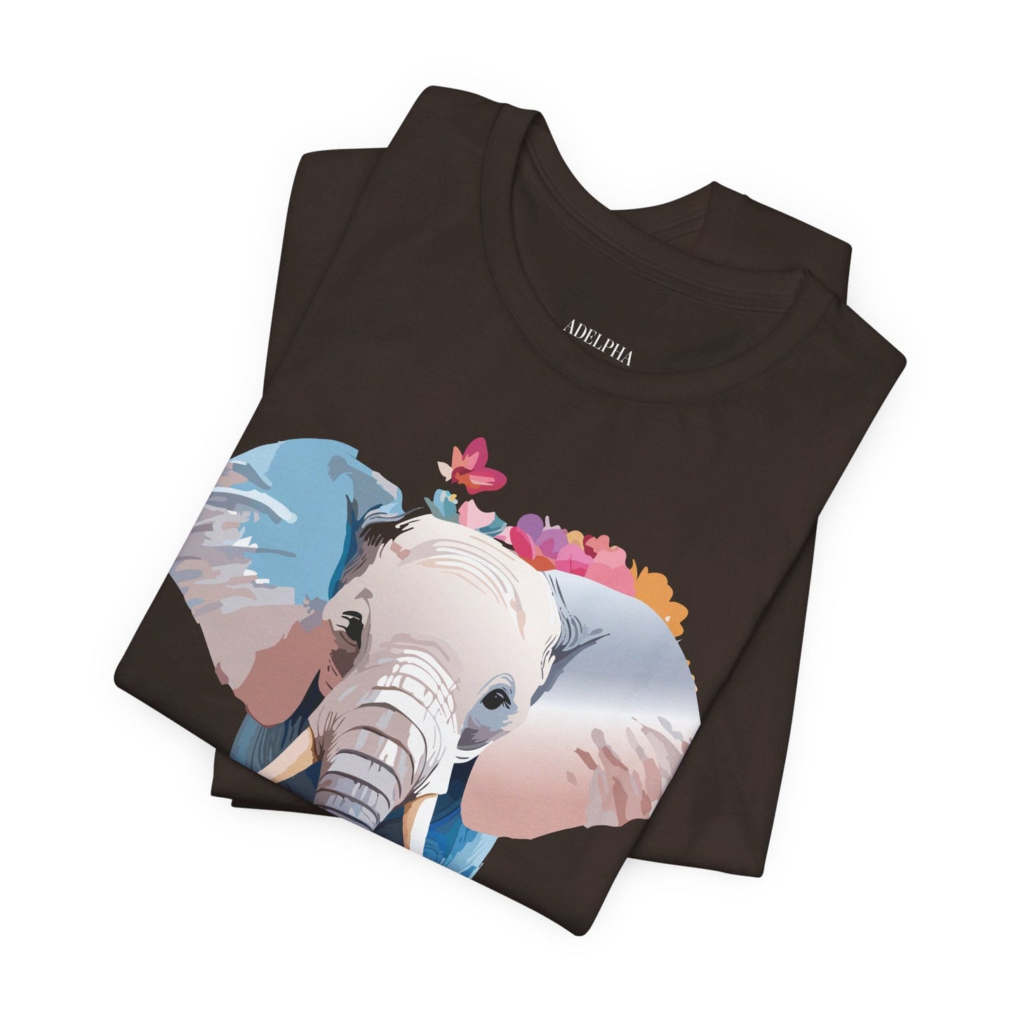 Elephant Graphic Tee Unisex Short Sleeve by Adelpha Premium Vintage Inspired Artwork