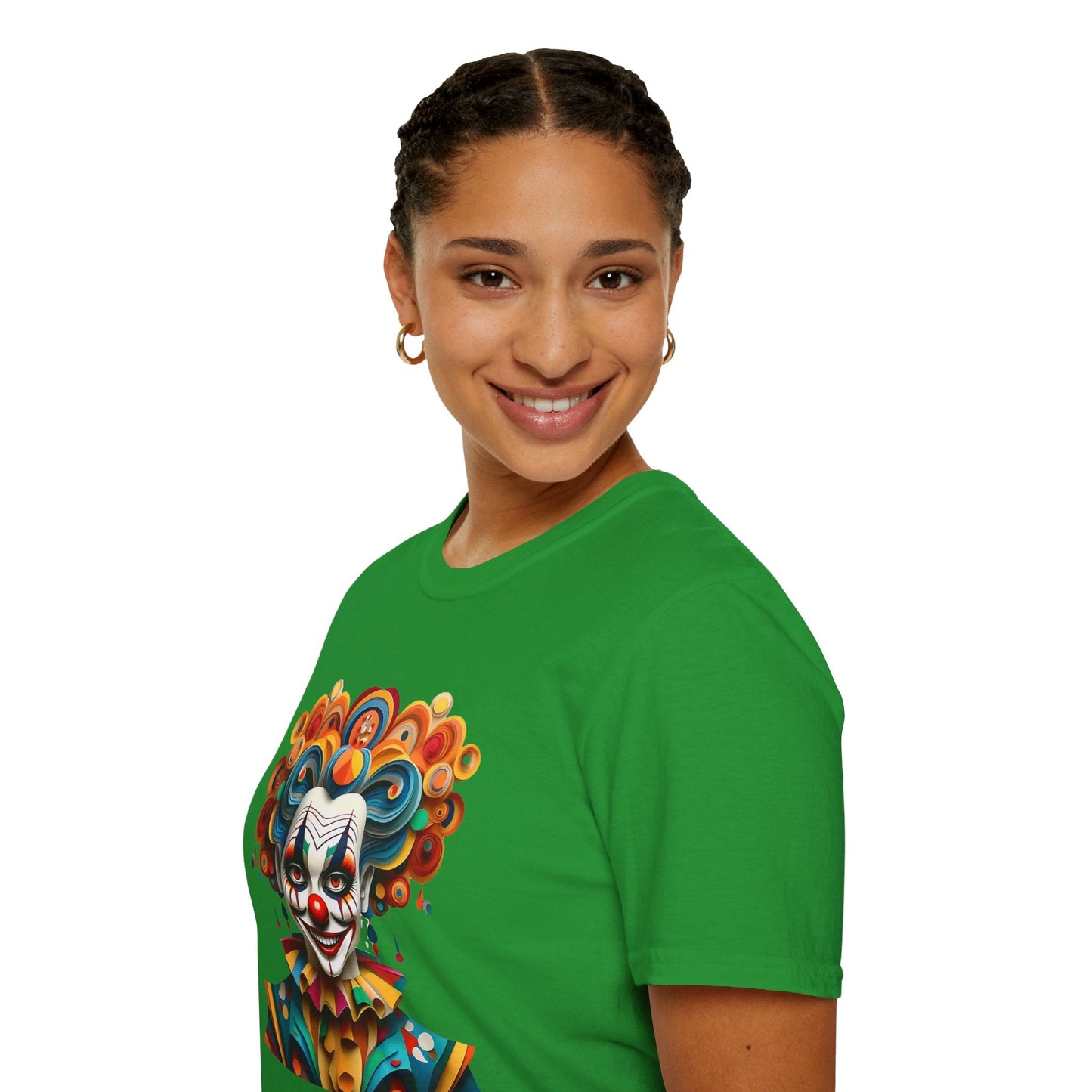 Unisex Clown T Shirt Funny Man Circus Shirt Softstyle Gildan 64000 Short Sleeve Tee