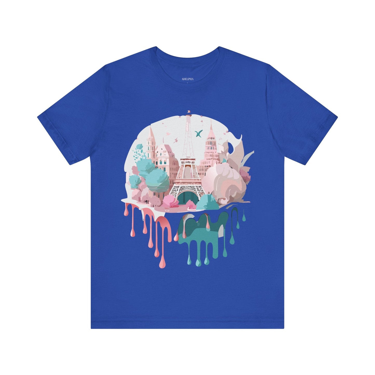 Paris Tourist Shirt Graphic Tee Unisex Jersey Short Sleeve Adelpha Vintage Art Design