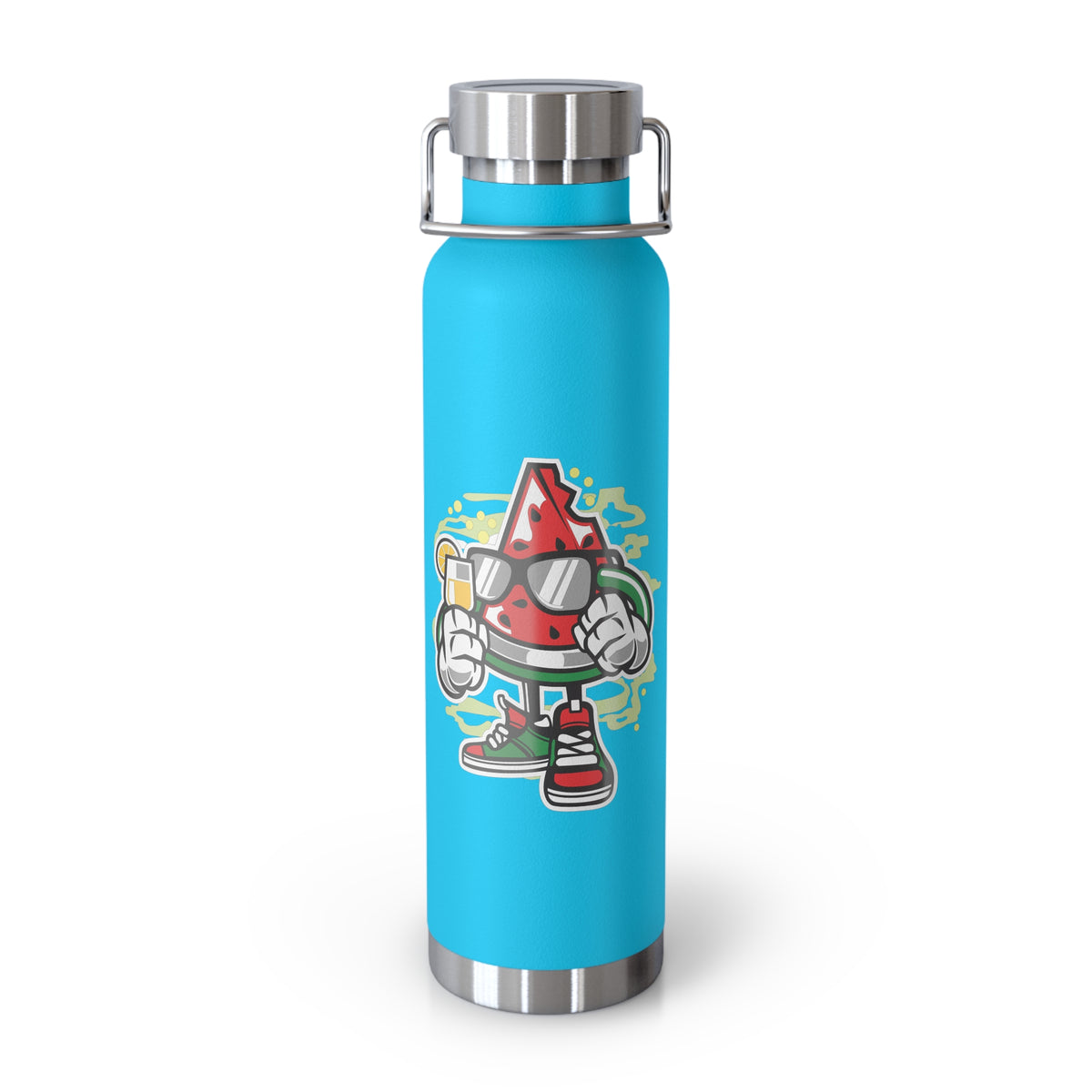 22oz Copper Insulated Water Bottle with Cartoon Design - CV59