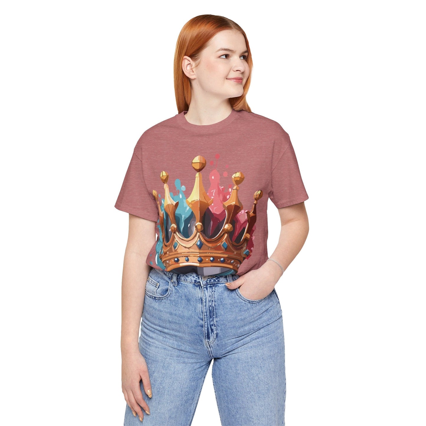 Adelpha Crown Graphic Tee Unisex Vintage Inspired Art Design Short Sleeve Premium Quality