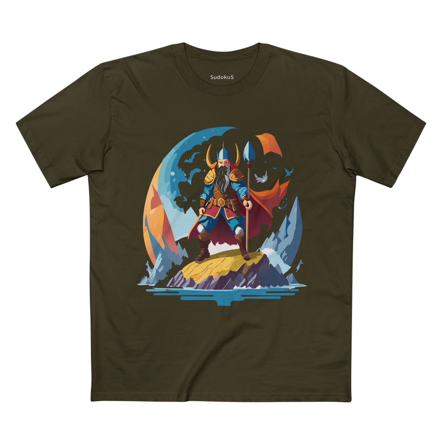 Viking Graphic Unisex 100 Cotton Staple Tee 8