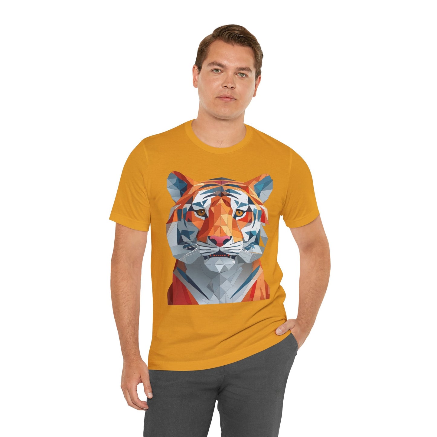 Unisex Animal Shirt With Art Design And Wildlife Theme Short Sleeve Tee For Everyday Wear
