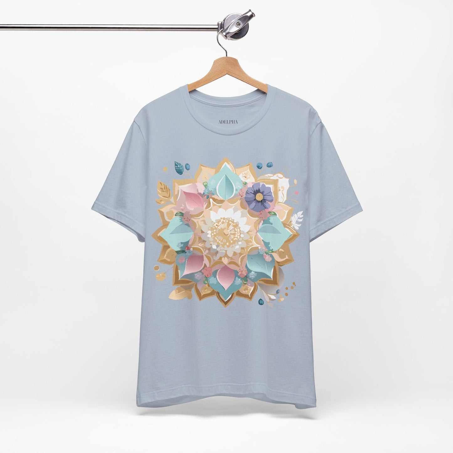 Adelpha Mandala Graphic Tee Unisex Jersey Short Sleeve Vintage Inspired Artwork Shirt
