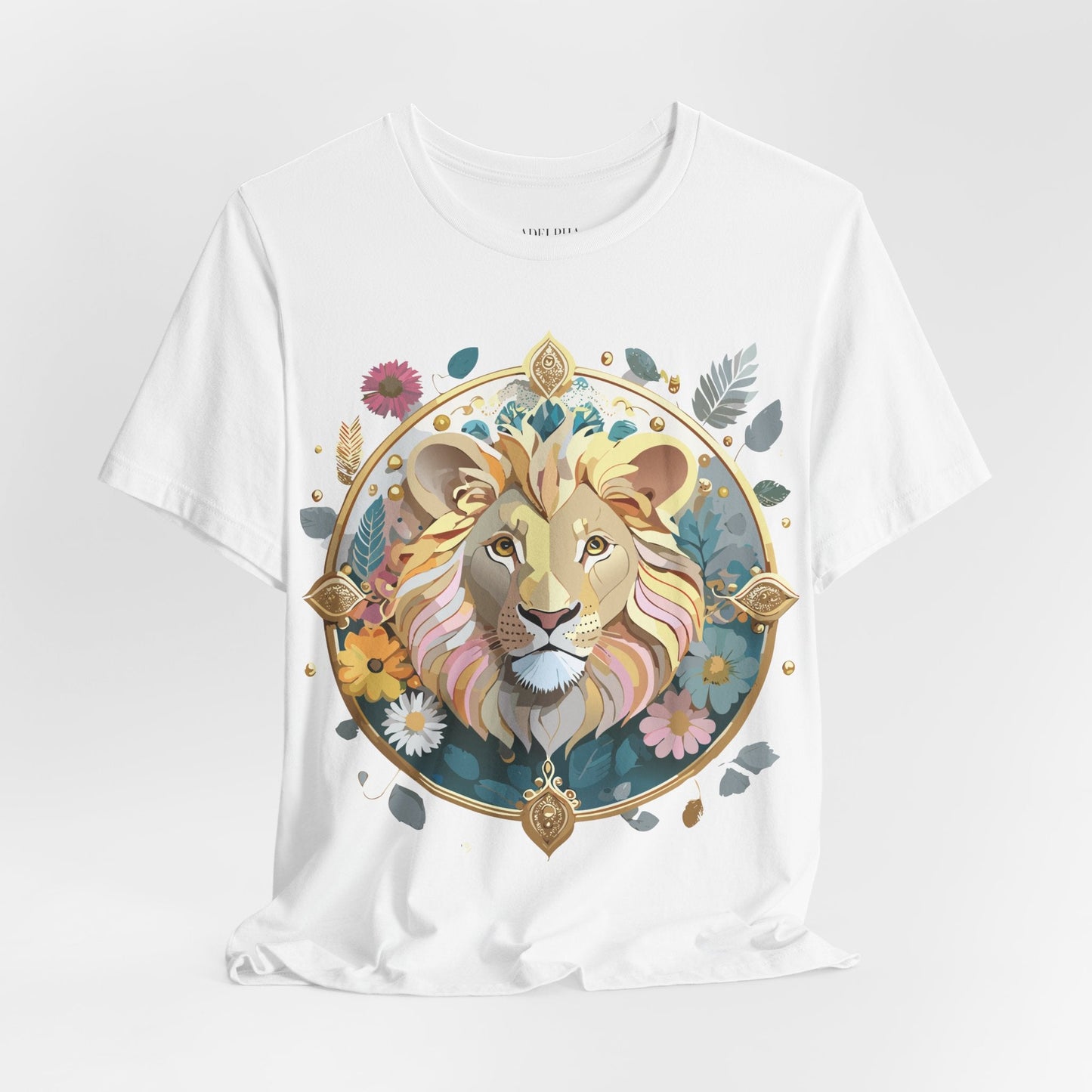 Medallion Graphic Unisex 100 Cotton Vintage Animal Medal Artwork Tee 64