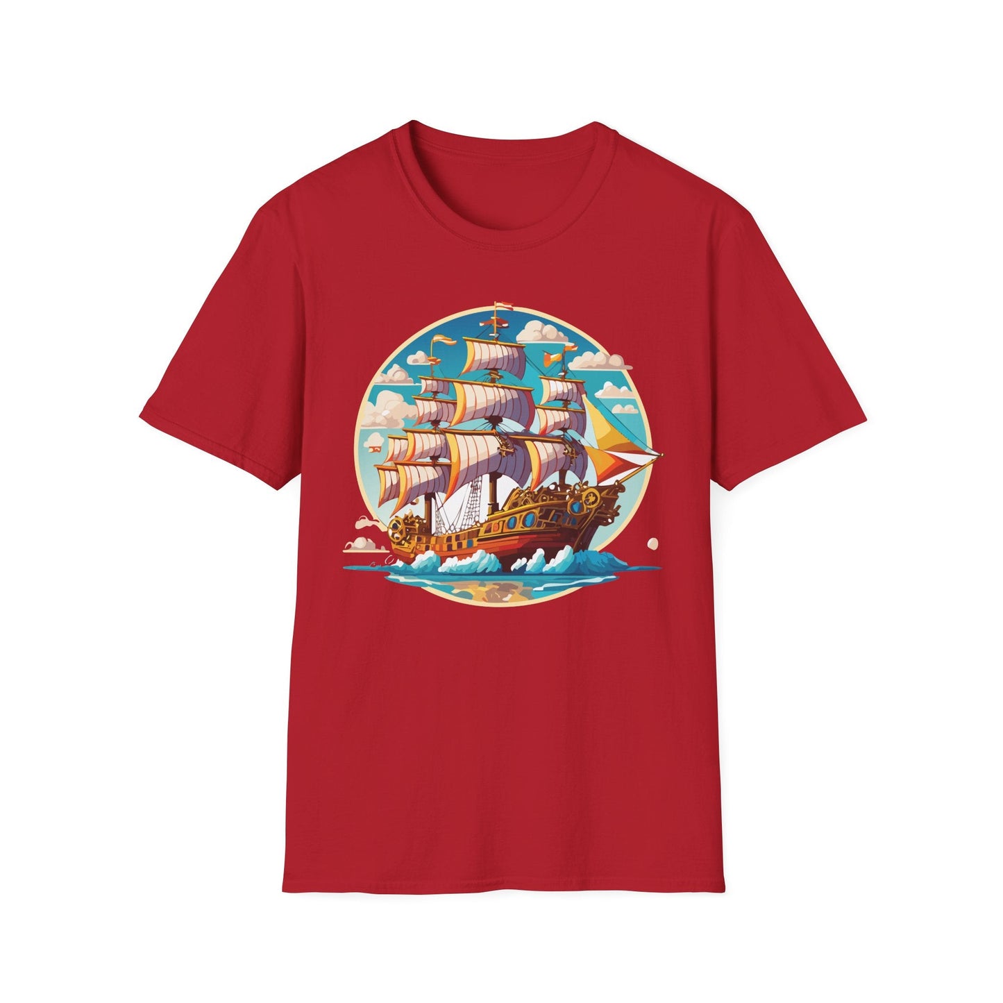 Ship T Shirts Frigate Tee Unisex Vessel Tee Shirt Gildan Softstyle 64000 Cotton Tee Classic