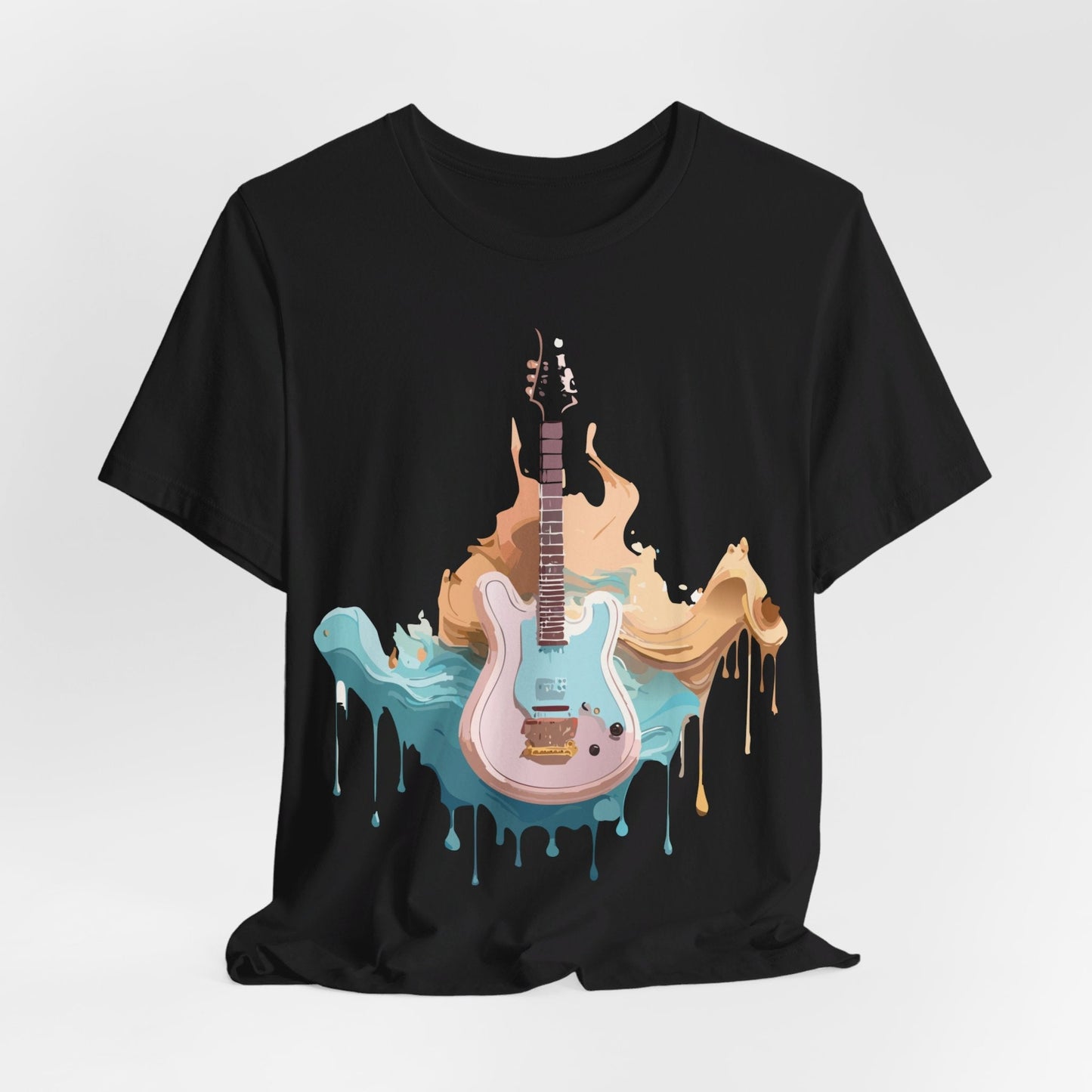 Music Graphic Unisex 100 Cotton Vintage Art with Musical Elements Tee 51