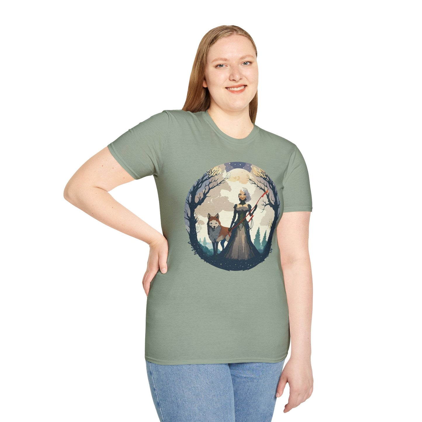 Womens Graphic T Shirts Ladies Art Design Tee Unisex Softstyle Cotton Tee Everyday Comfort