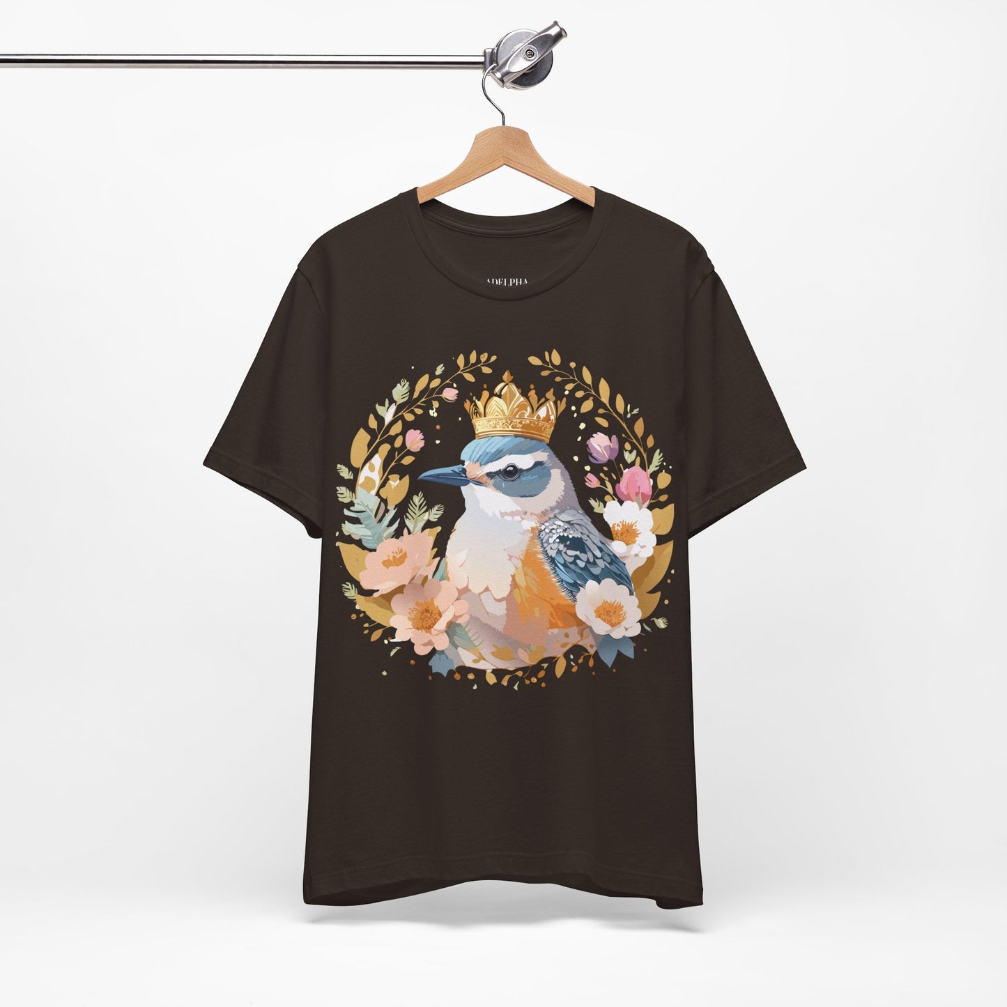 Adelpha Medallion Graphic Tee Unisex Short Sleeve Vintage Inspired Art Design Apparel