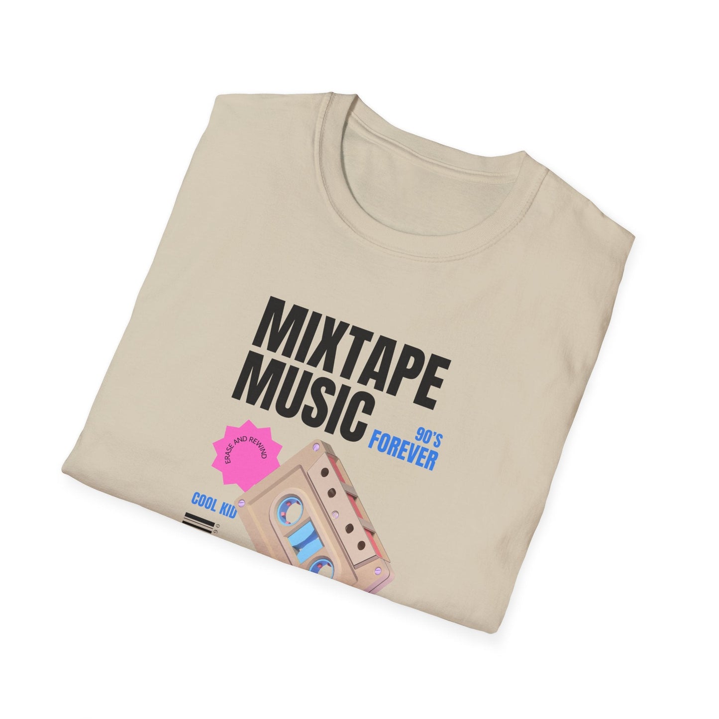 Mixtape Music Vintage Cassette T-Shirt Unisex Cotton Retro Audio Graphic Tee