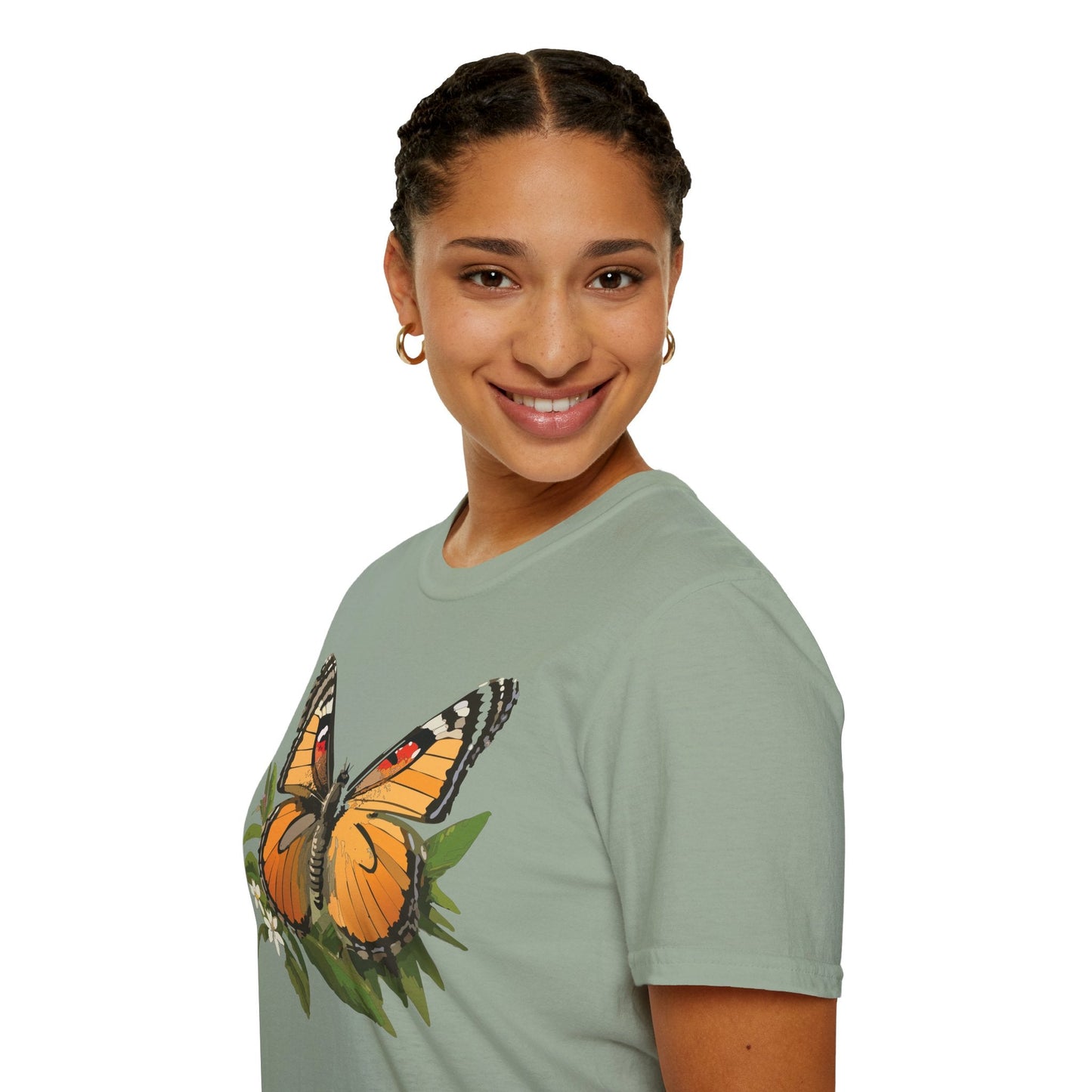 Monarch Butterfly Shirt Unisex Softstyle Tee 100 Percent Ring Spun Cotton Gildan 64000