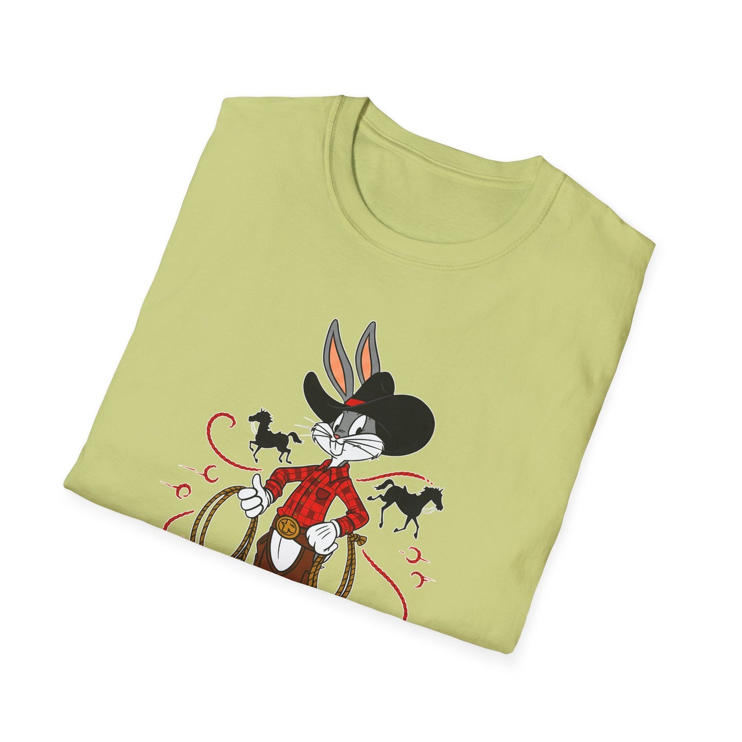Bugs Bunny Unisex T Shirt Cartoon Design Graphic Tee Gildan Softstyle 64000 Artwork