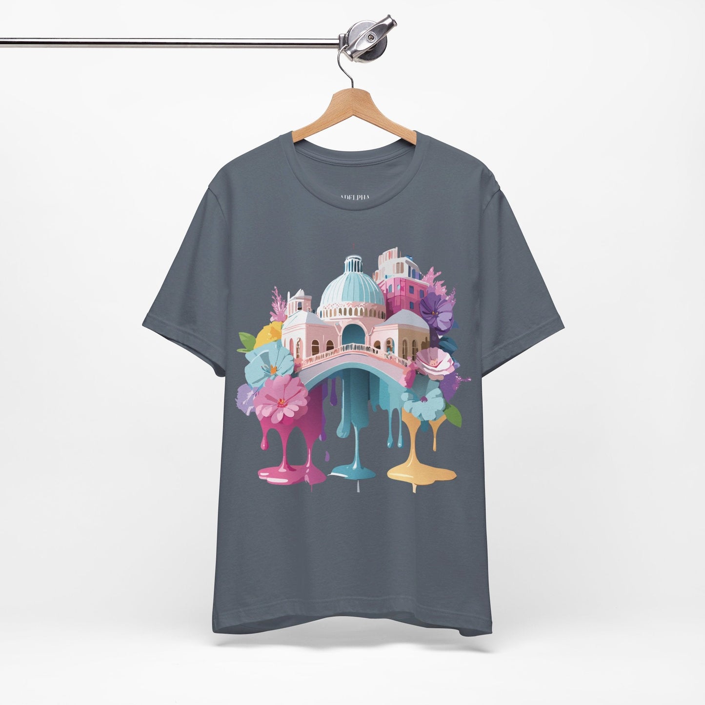 Venice Tourist Graphic Tee Unisex Jersey Short Sleeve Vintage Inspired Artwork Adelpha