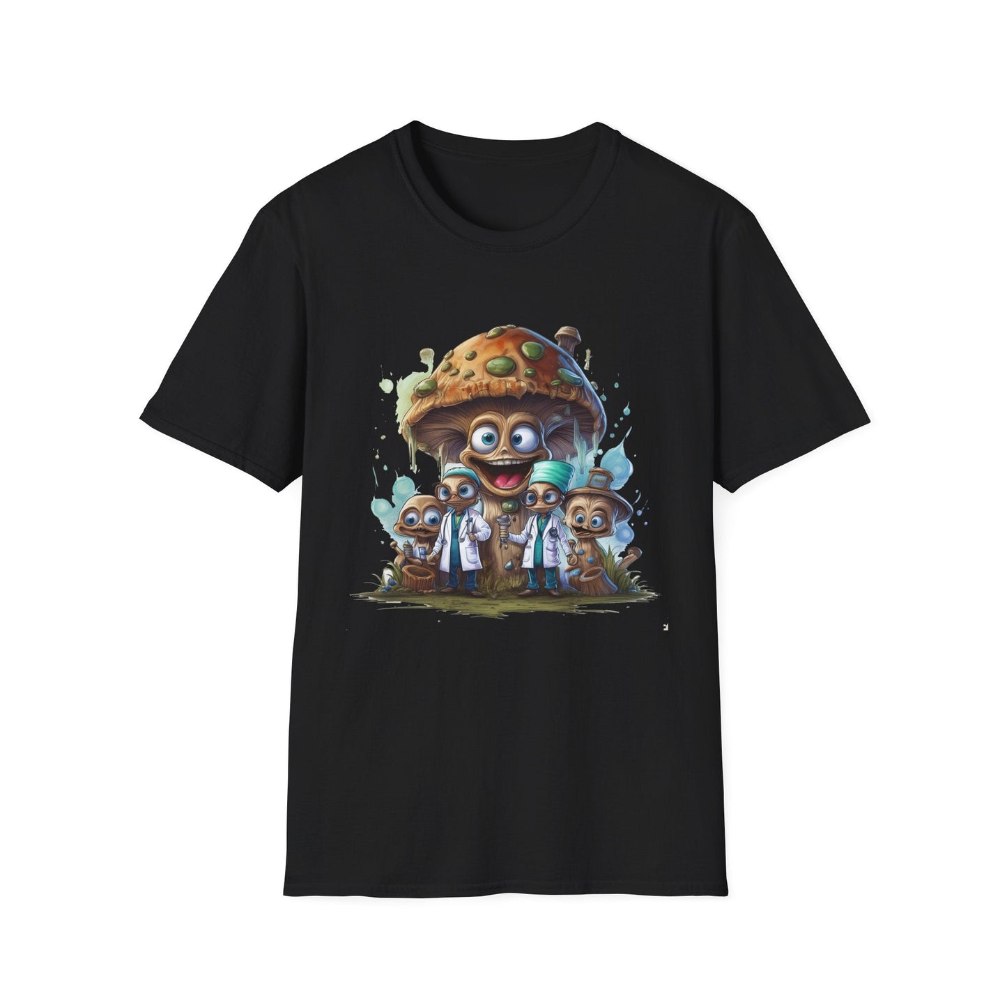 Mashroom Tee Shirt Unisex Funny Mushroom Design Softstyle 64000 Cotton Graphic Tee