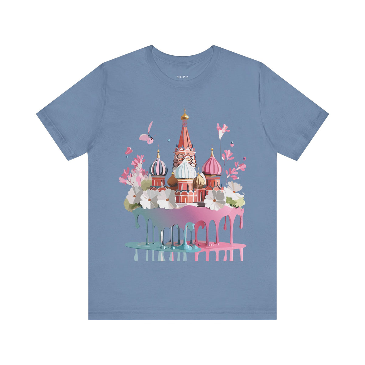 Graphic Unisex Cotton Bella+Canvas Tee Shirt with Moscow