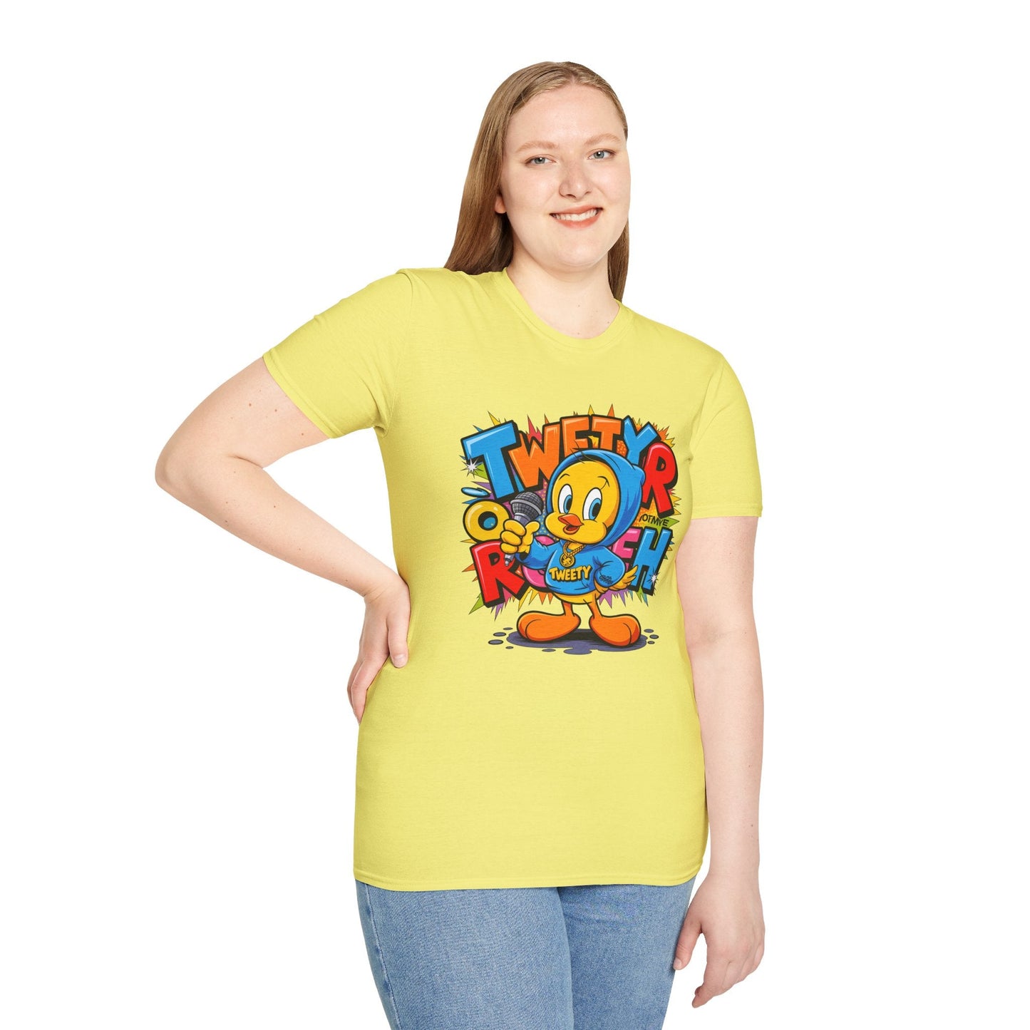 Cartoon T Shirt With Animation Funny Animals Tee Unisex Gildan Softstyle 64000 Pro