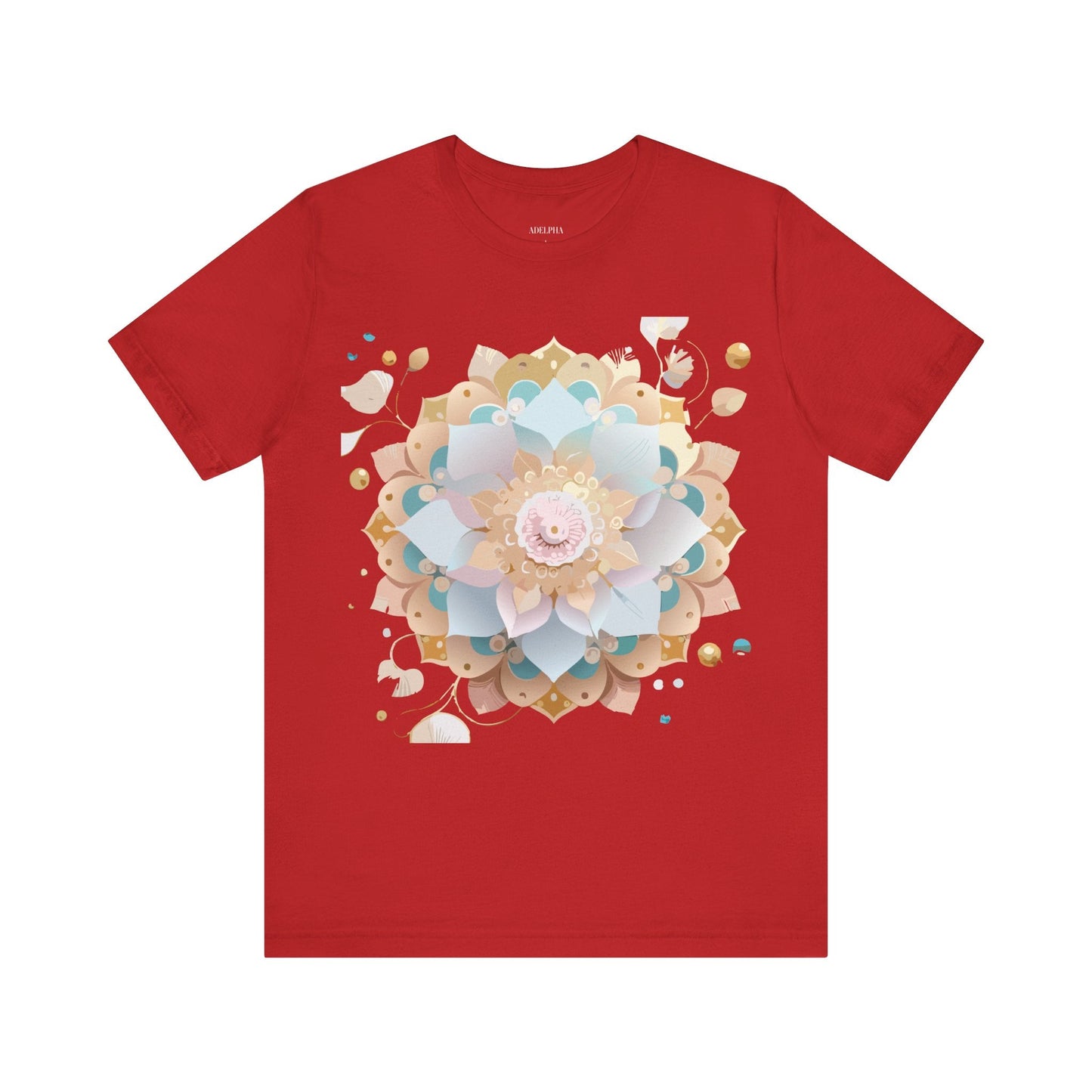 Mandala Graphic Tee Unisex Jersey Short Sleeve Featuring Vintage Inspired Adelpha Artwork