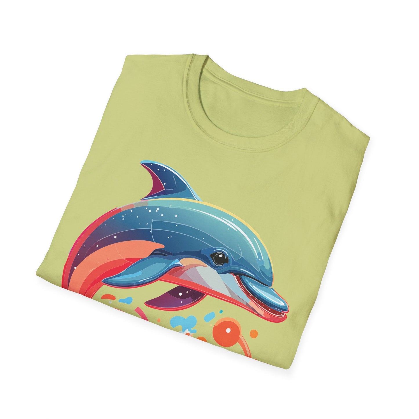 Gildan Softstyle Dolphin Shirt Unisex Short Sleeve Tee 100 Percent Ring Spun Cotton Comfortable Wear