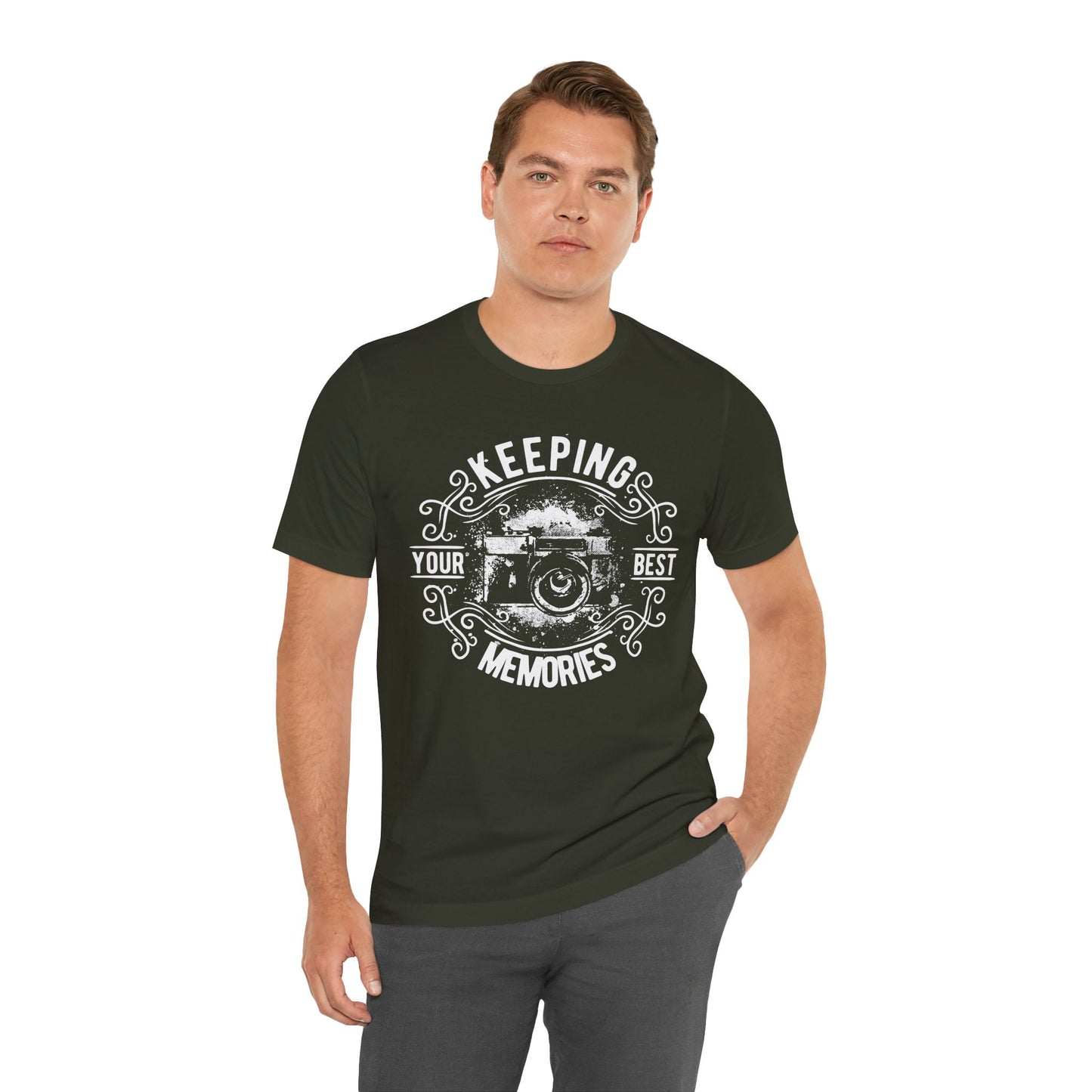 Keeping Your Best Memories T-Shirt Vintage Camera Graphic T-Shirt A-5
